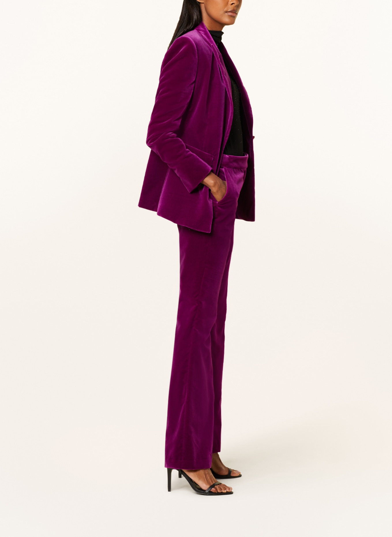RIANI Spodnie z aksamitu, Kolor: FUKSJA (Obrazek 4)