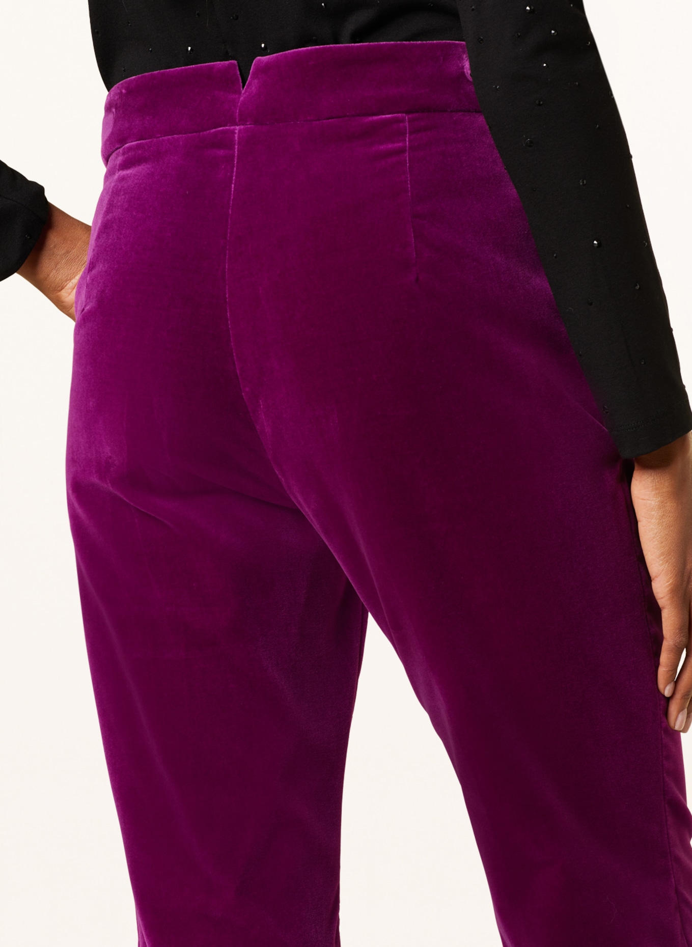 RIANI Spodnie z aksamitu, Kolor: FUKSJA (Obrazek 5)