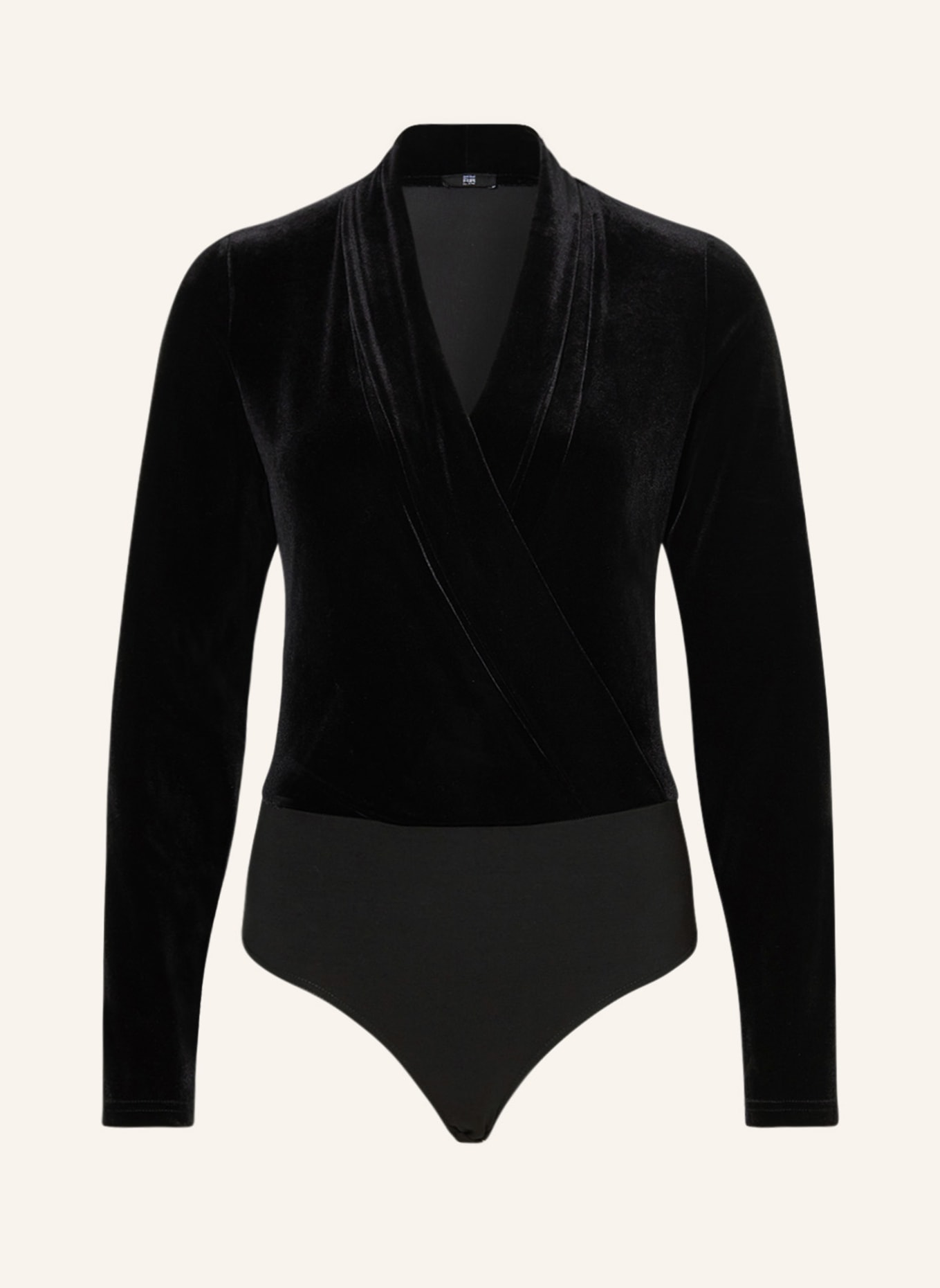 RIANI Thong body made of velvet, Color: BLACK (Image 1)