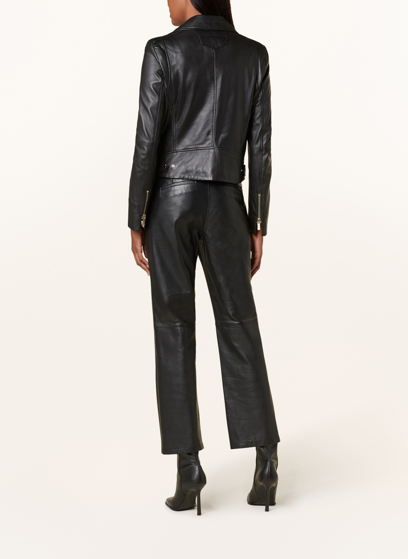 RIANI Leather jacket, Color: BLACK (Image 3)