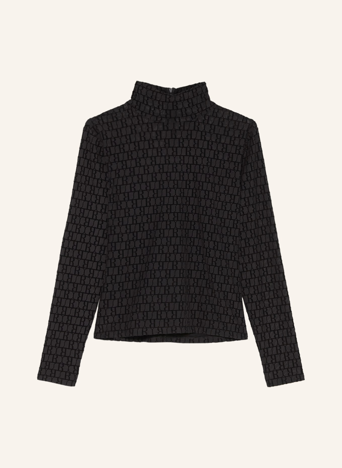 RIANI Shirt blouse made of mesh, Color: BLACK (Image 1)