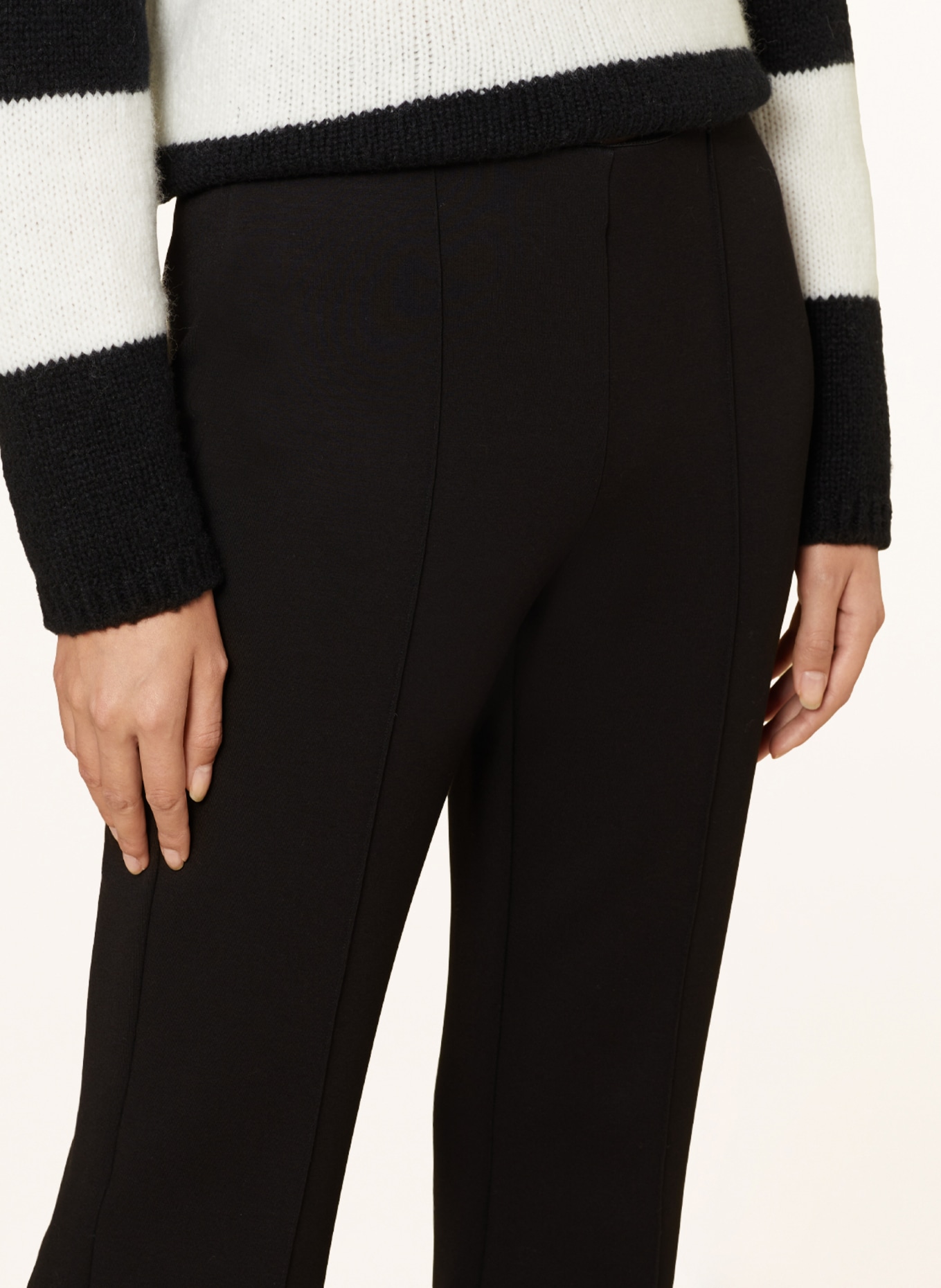 RIANI Bootcut trousers made of jersey, Color: BLACK (Image 5)