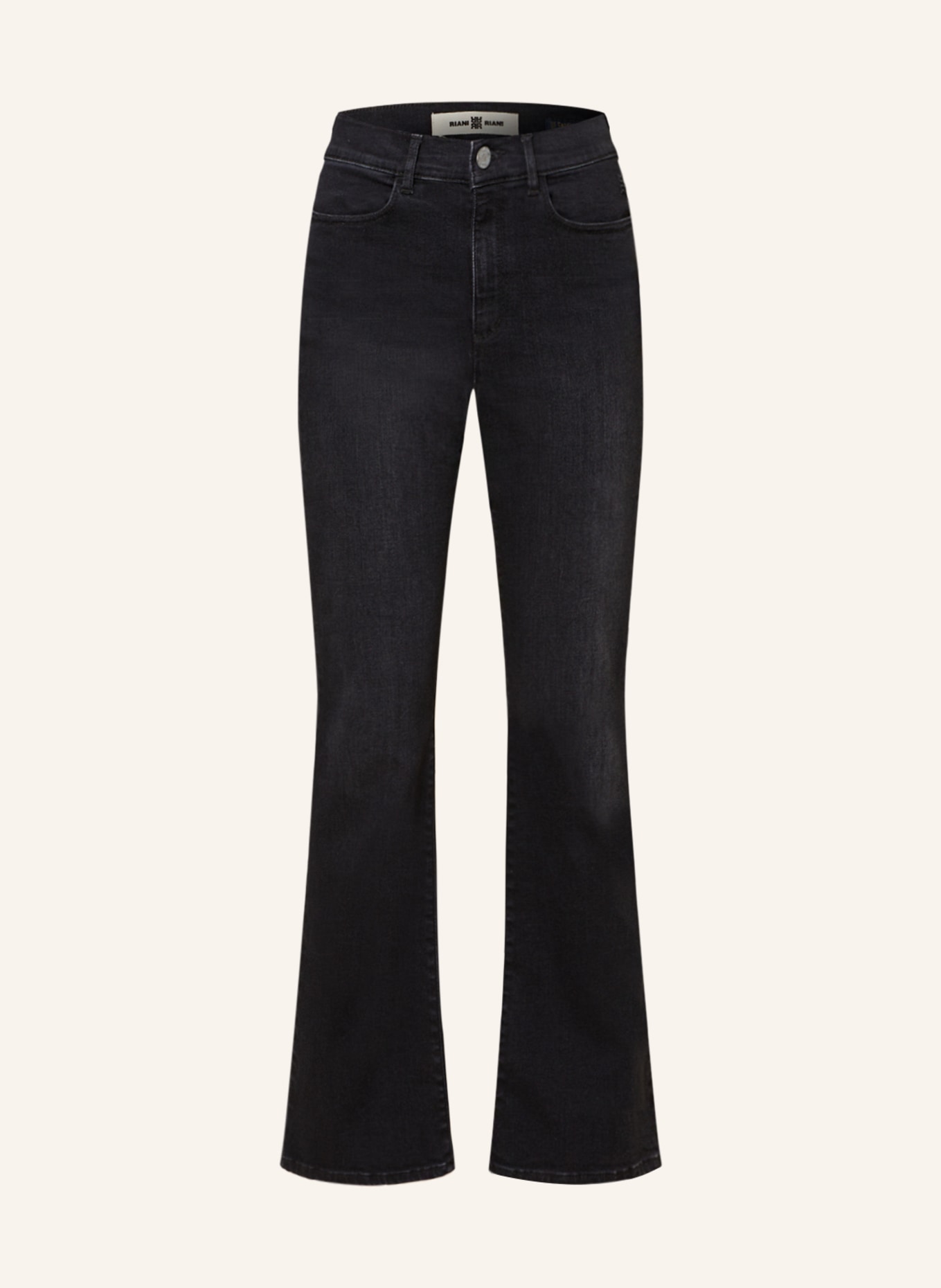 RIANI Bootcut Jeans, Farbe: 974 black used wash (Bild 1)