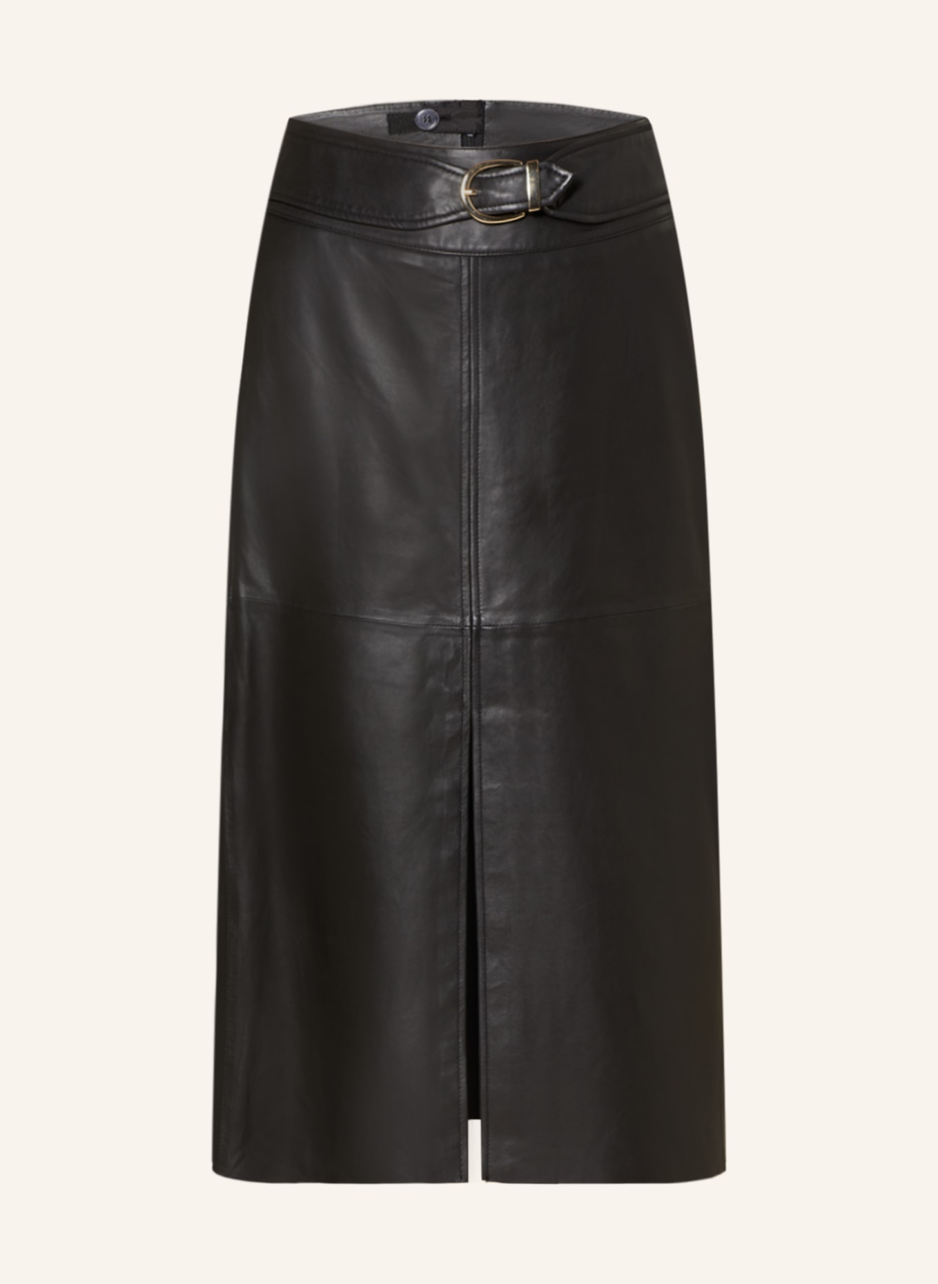 RIANI Leather skirt, Color: BLACK (Image 1)