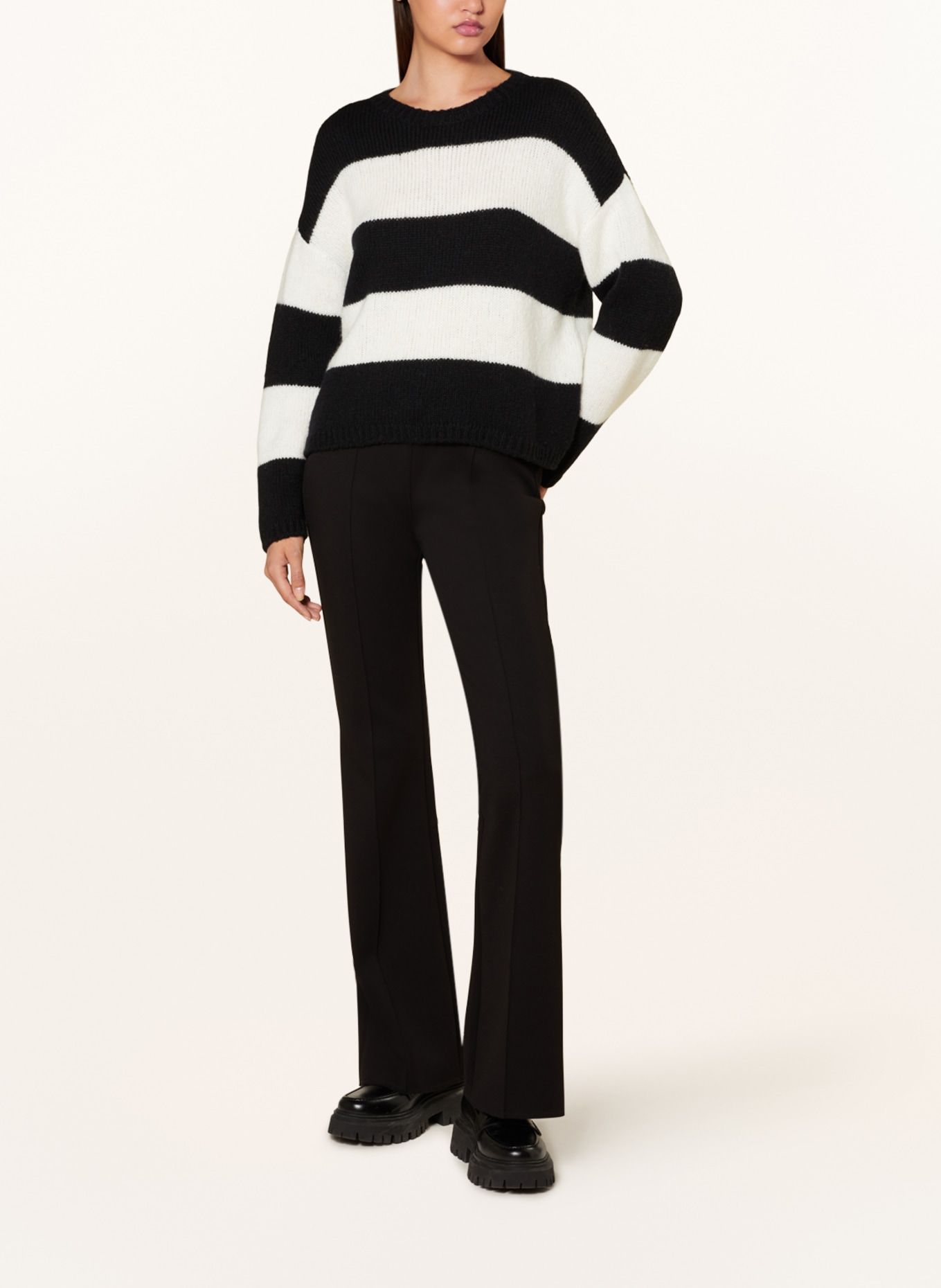 RIANI Sweater, Color: BLACK/ CREAM (Image 2)