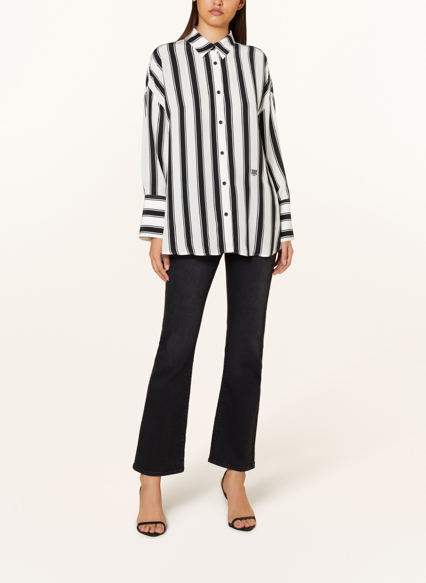 RIANI Shirt blouse, Color: WHITE/ BLACK (Image 2)