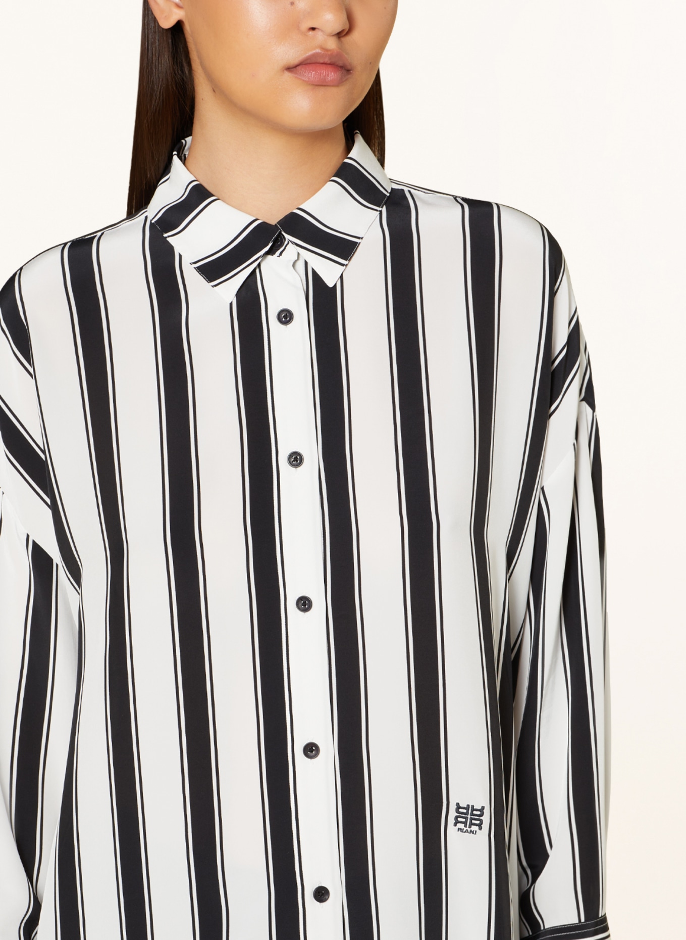 RIANI Shirt blouse, Color: WHITE/ BLACK (Image 4)