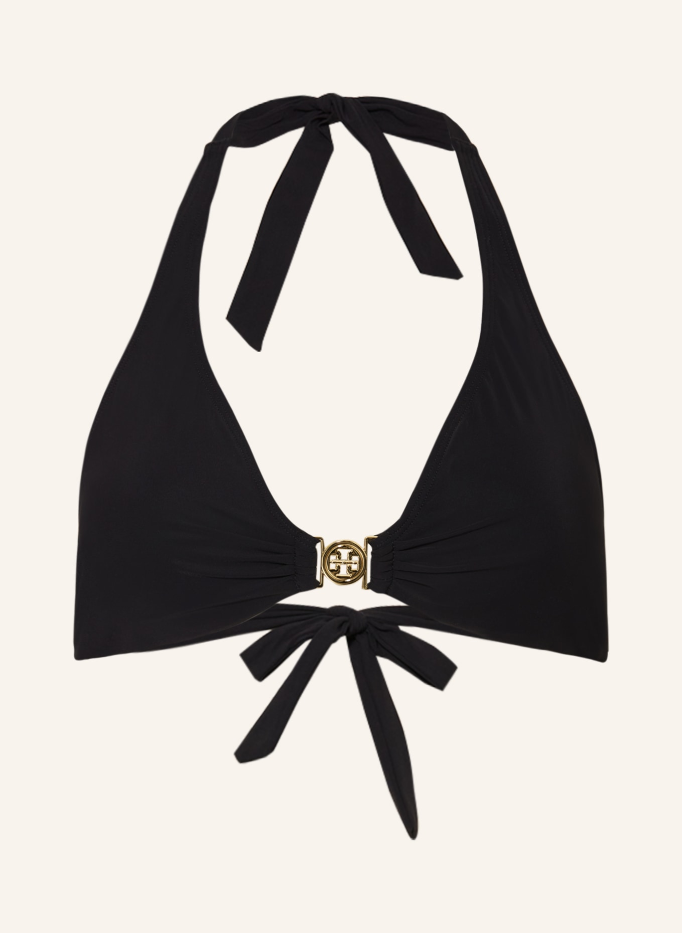 TORY BURCH Triangle bikini top MILLER, Color: BLACK (Image 1)