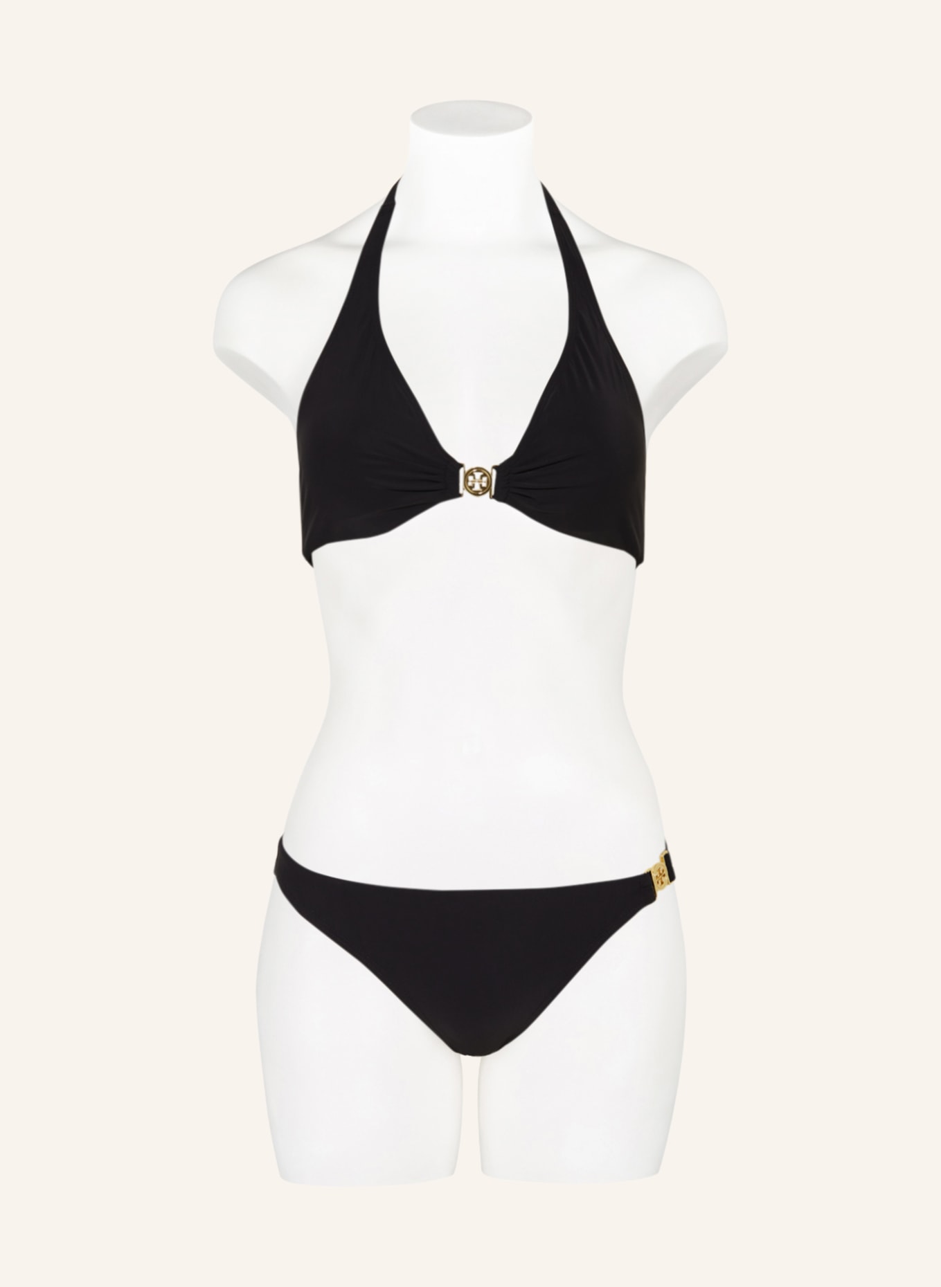 TORY BURCH Triangle bikini top MILLER, Color: BLACK (Image 2)