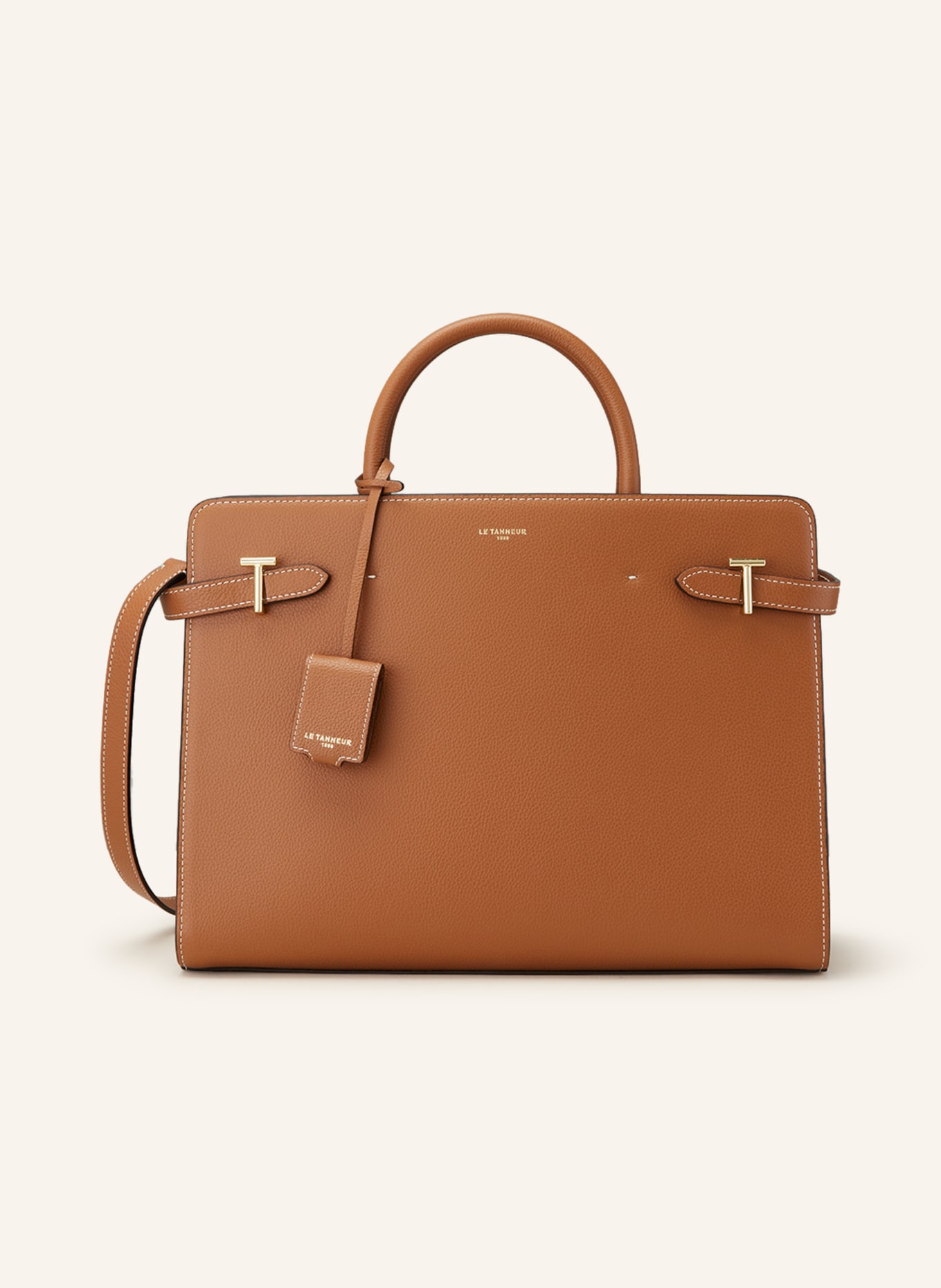 LE TANNEUR Handbag EMILIE, Color: COGNAC (Image 1)