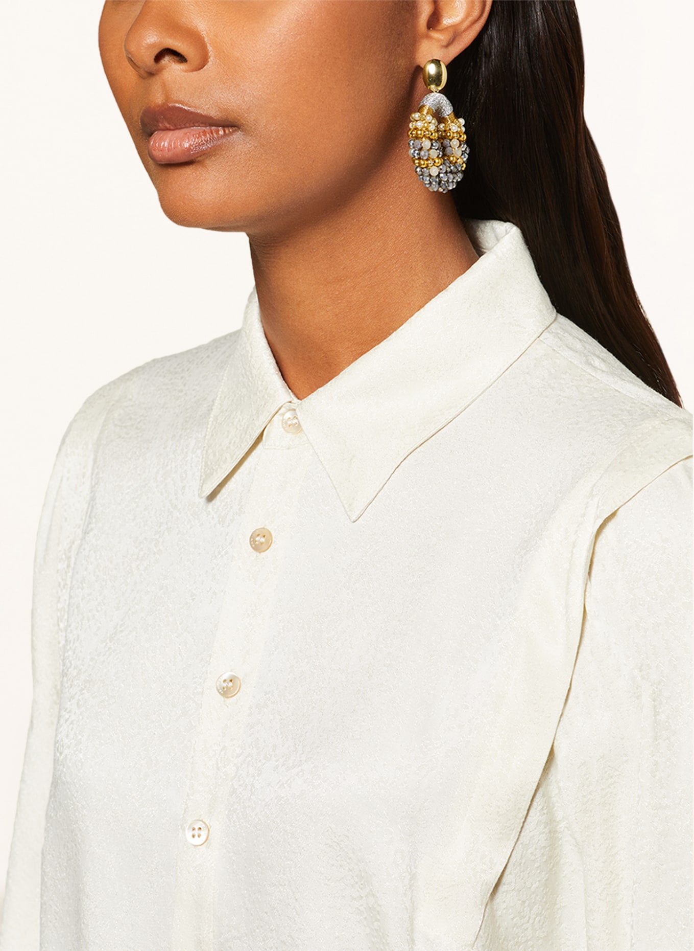 LOTT.gioielli Dangle earrings, Color: GOLD/ GRAY/ WHITE (Image 3)