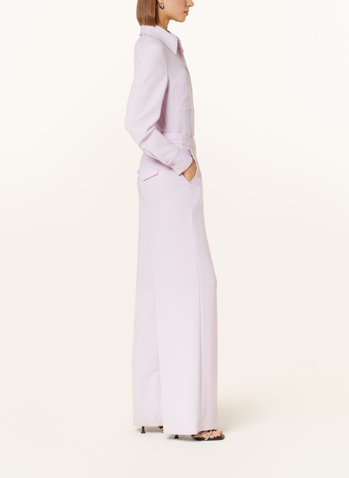 LUISA CERANO Wide leg trousers, Color: LIGHT PURPLE (Image 4)