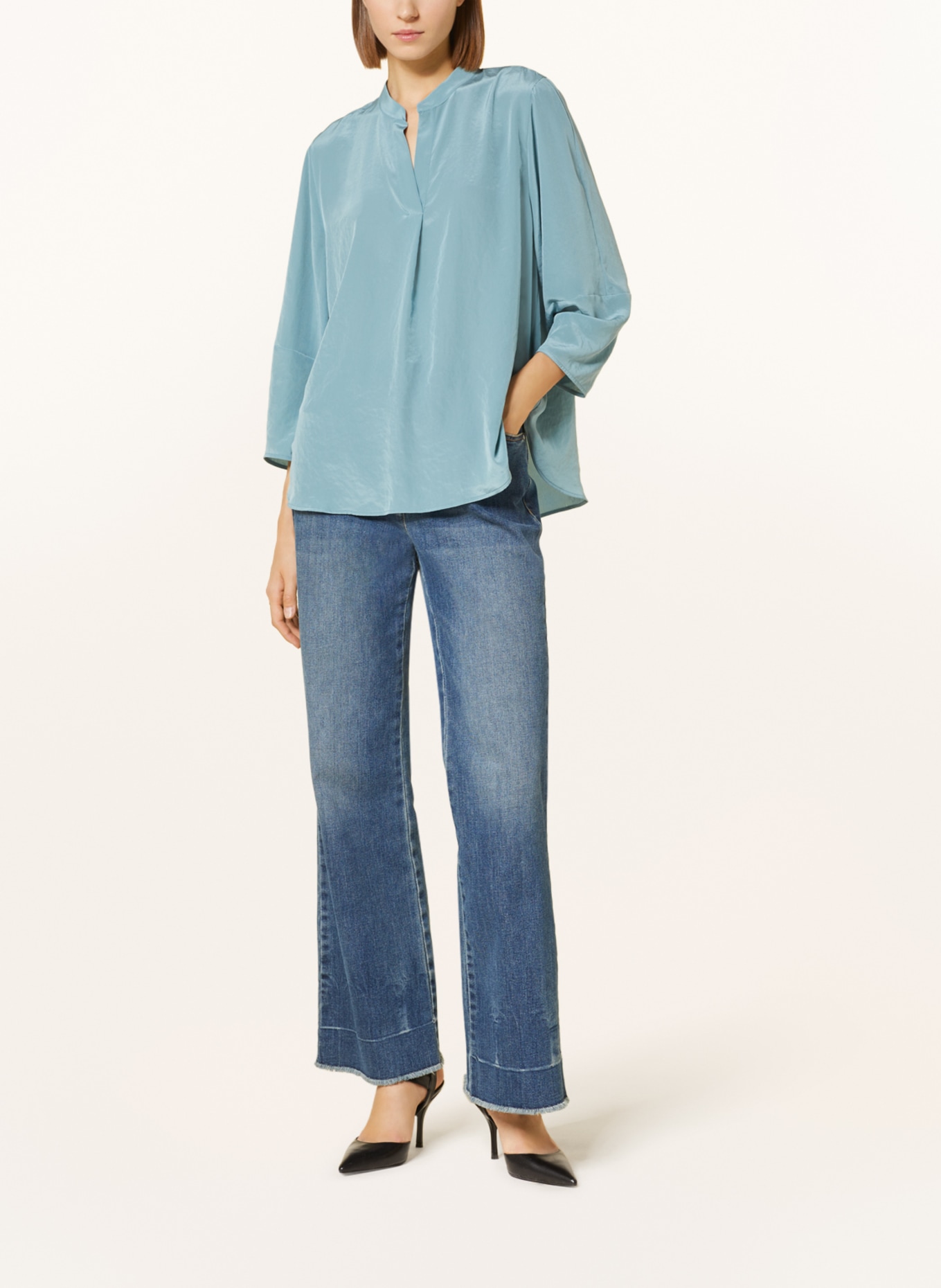 LUISA CERANO Shirt blouse, Color: TURQUOISE (Image 2)