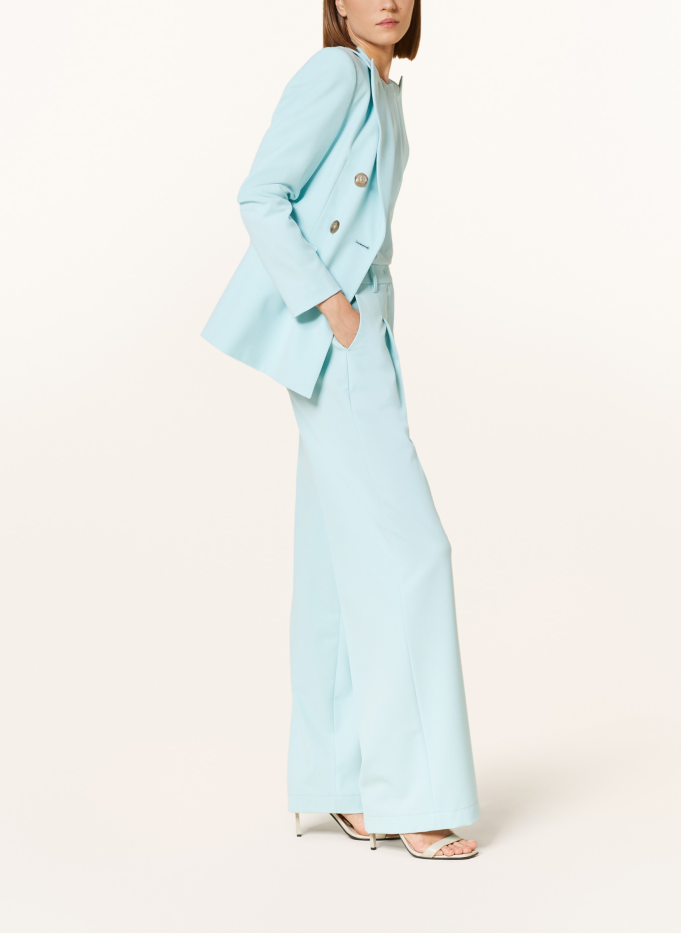 LUISA CERANO Wide leg trousers, Color: TURQUOISE (Image 3)