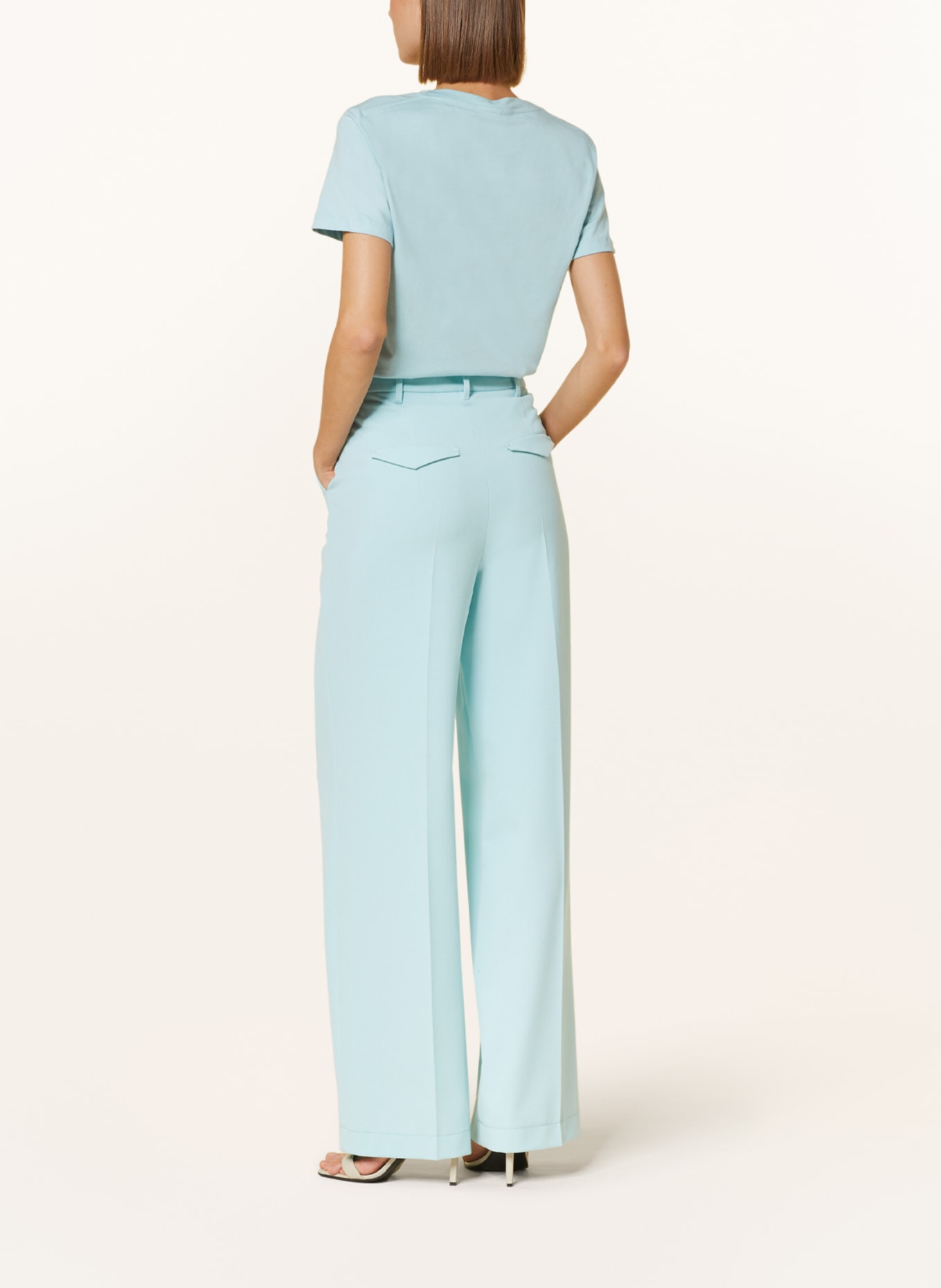 LUISA CERANO Wide leg trousers, Color: TURQUOISE (Image 4)