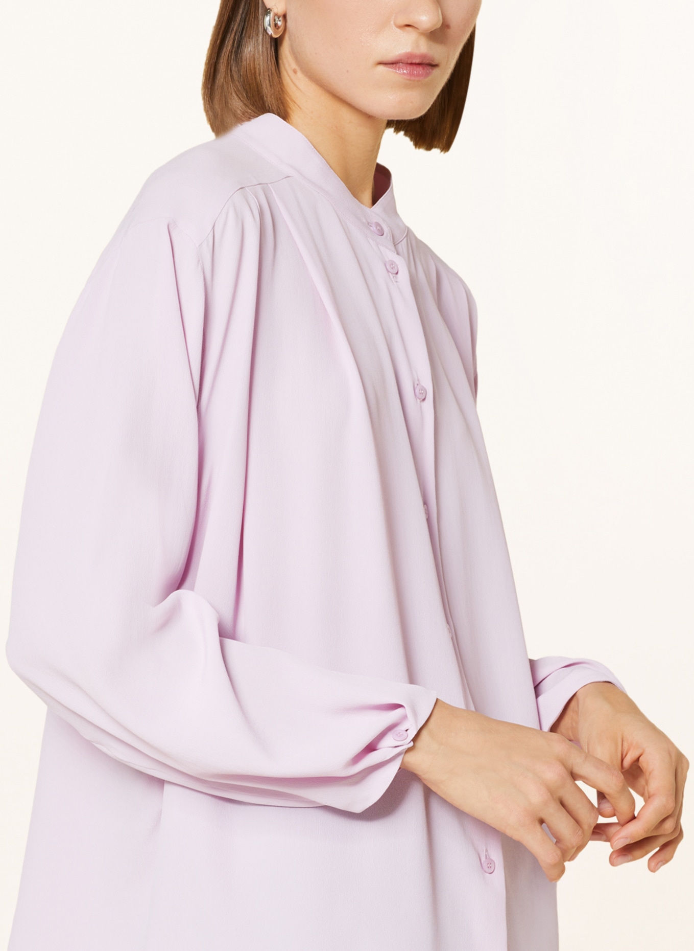 LUISA CERANO Bluzka z dodatkiem jedwabiu, Kolor: JASNOFIOLETOWY (Obrazek 4)