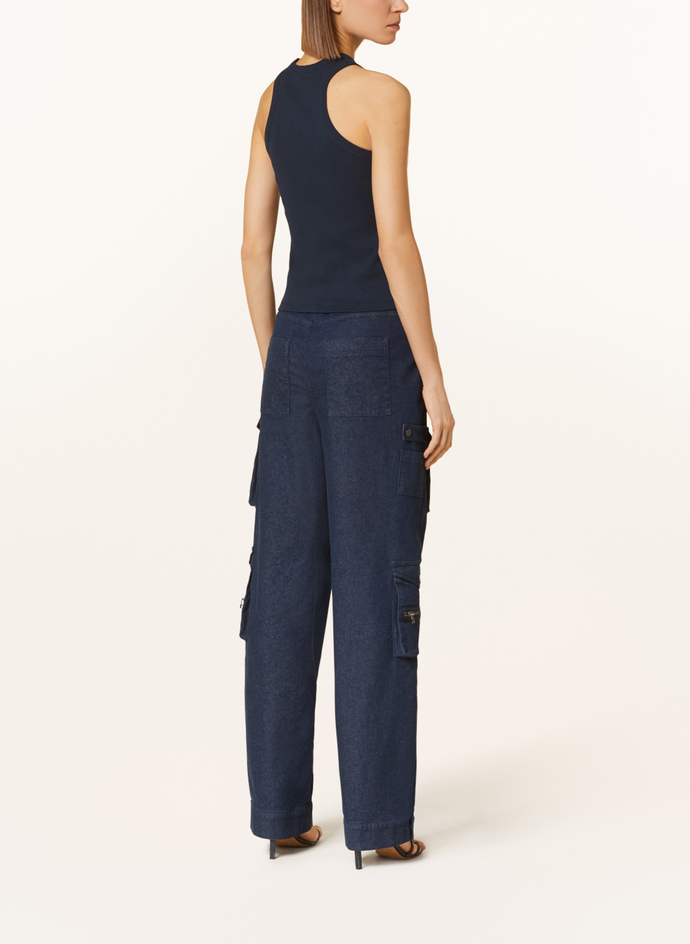 LUISA CERANO Top, Color: DARK BLUE (Image 3)