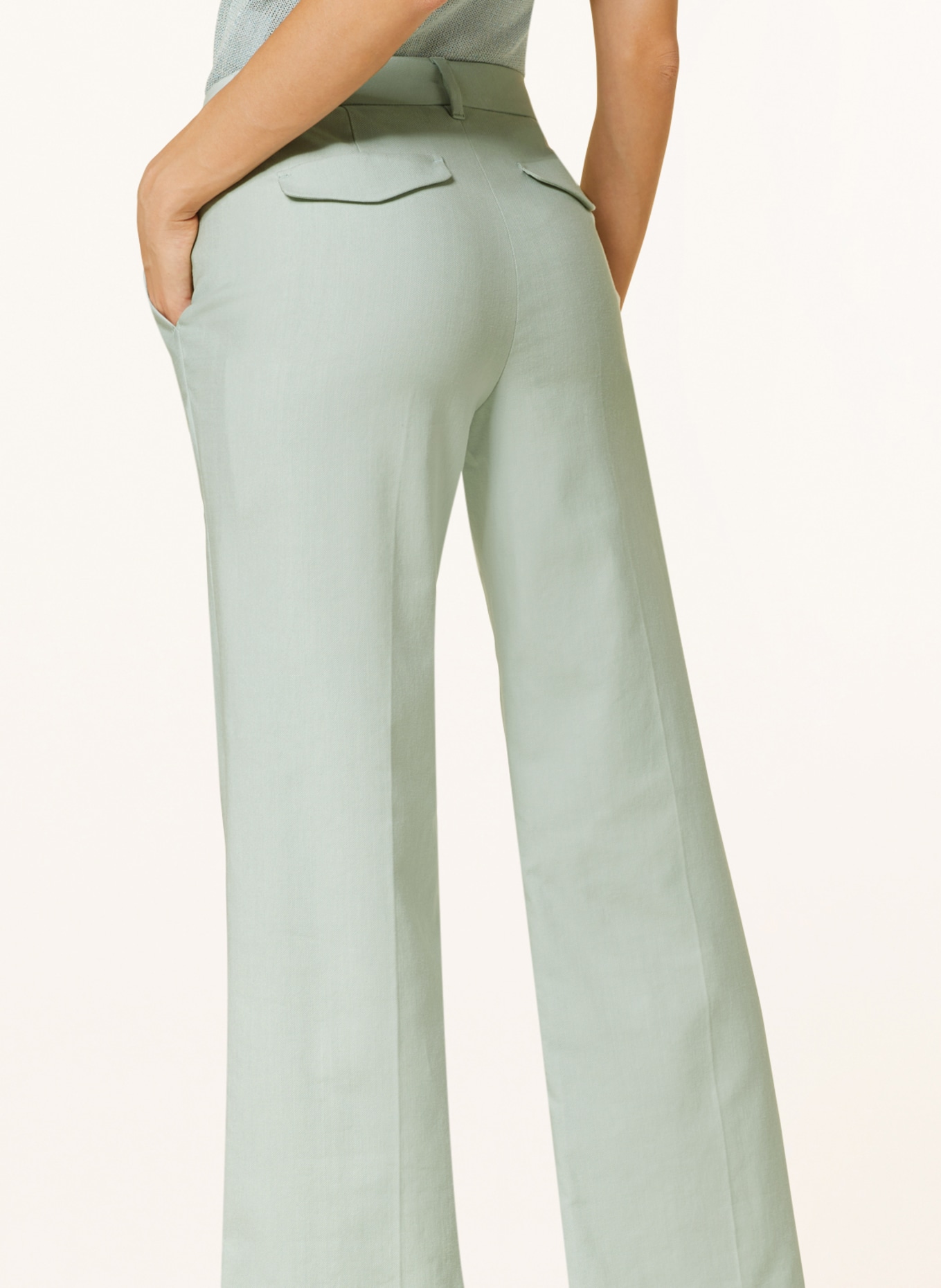 LUISA CERANO Wide leg trousers, Color: MINT (Image 5)