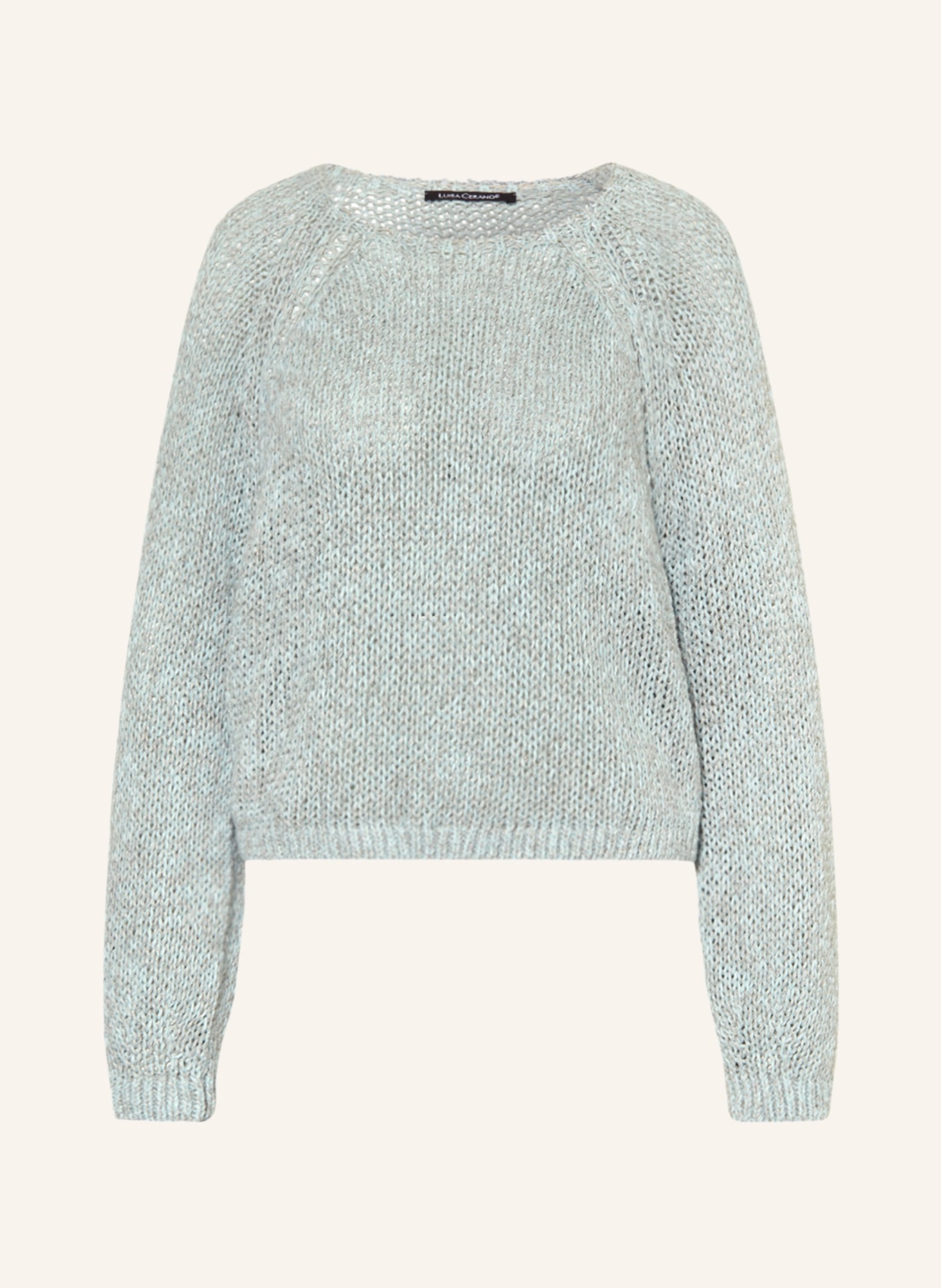 LUISA CERANO Sweater with linen, Color: MINT (Image 1)