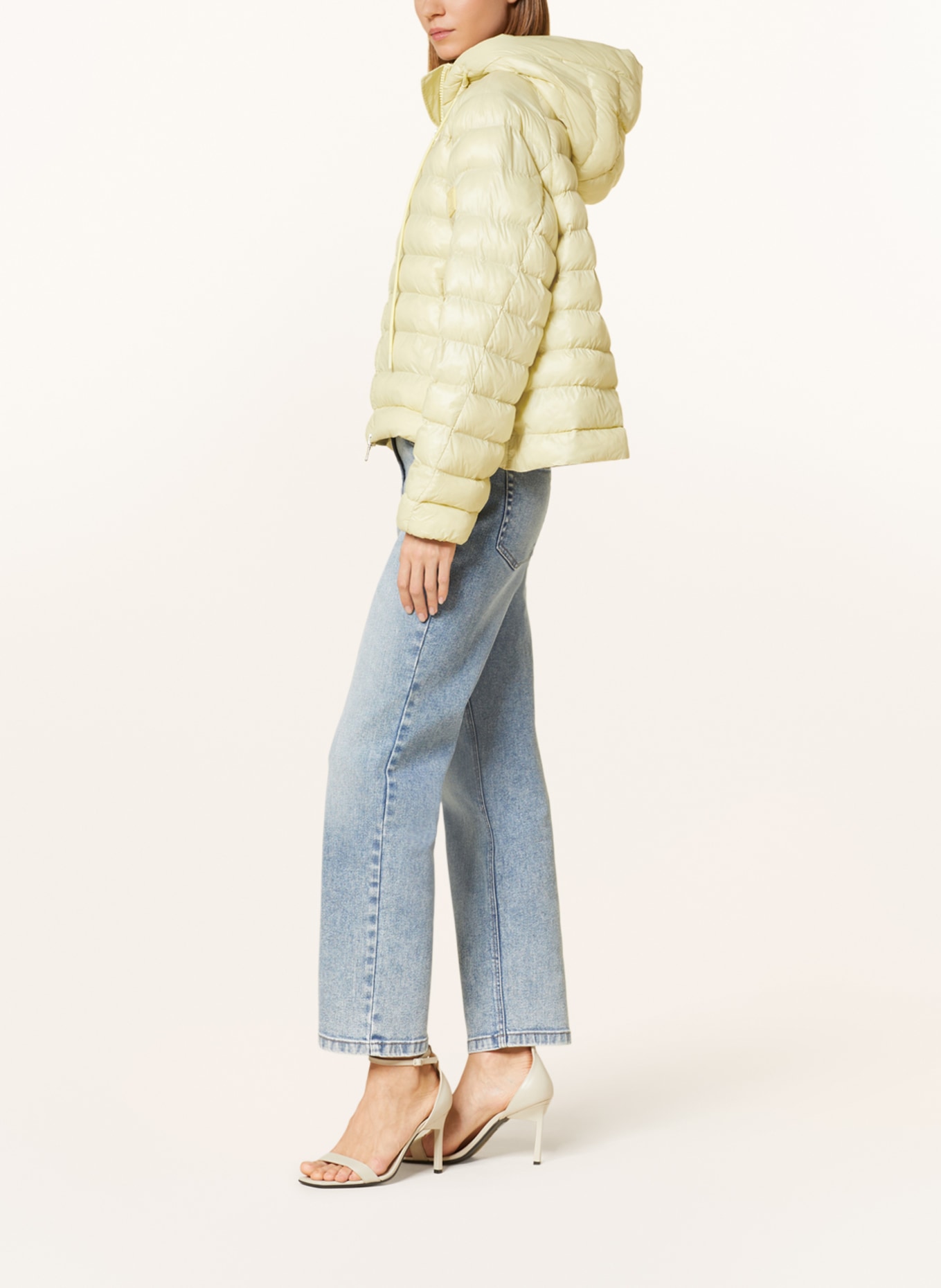 LUISA CERANO Quilted jacket, Color: LIGHT YELLOW (Image 4)