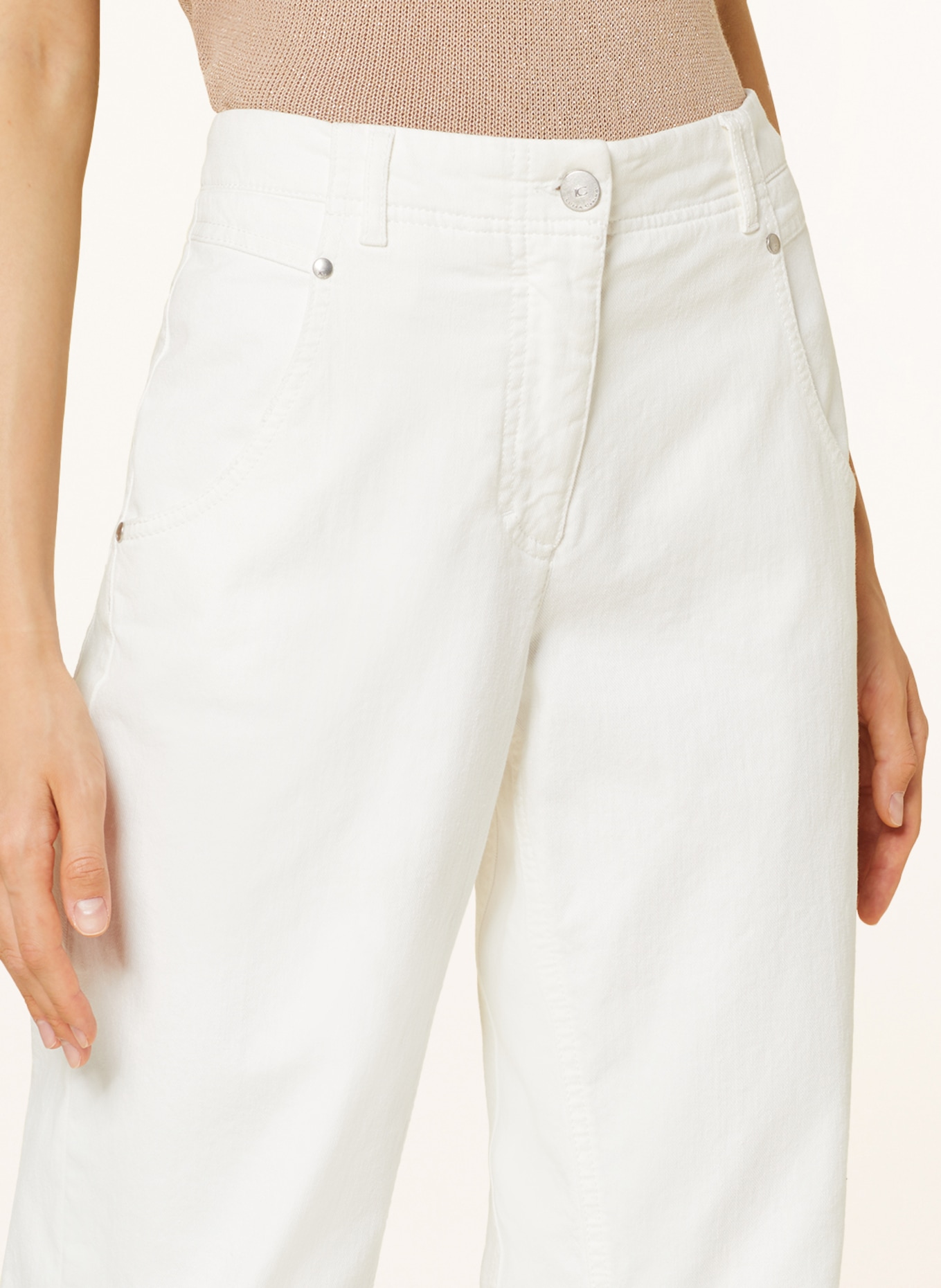 LUISA CERANO 7/8 jeans, Color: WHITE (Image 5)