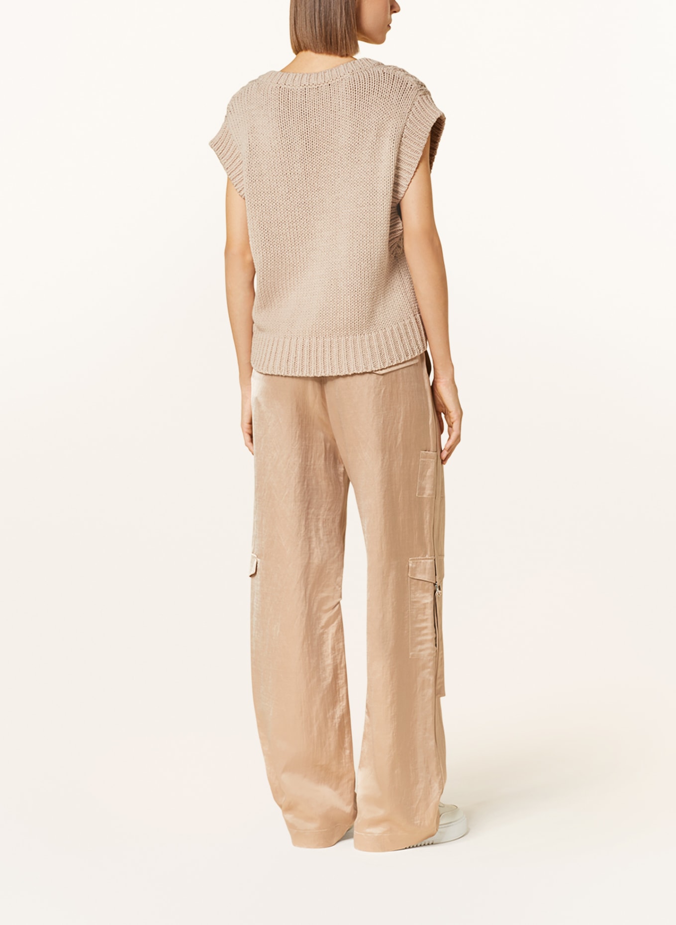 LUISA CERANO Sweater vest, Color: BEIGE (Image 3)
