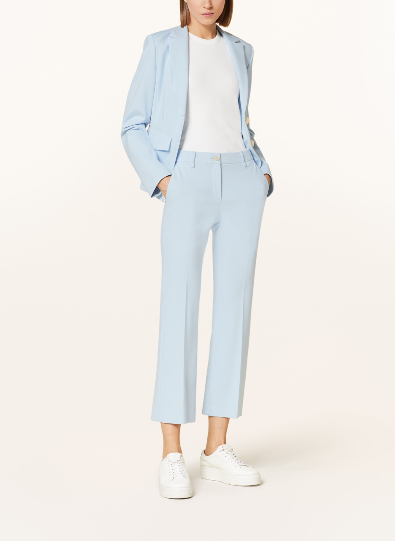LUISA CERANO Jersey pants, Color: LIGHT BLUE (Image 2)