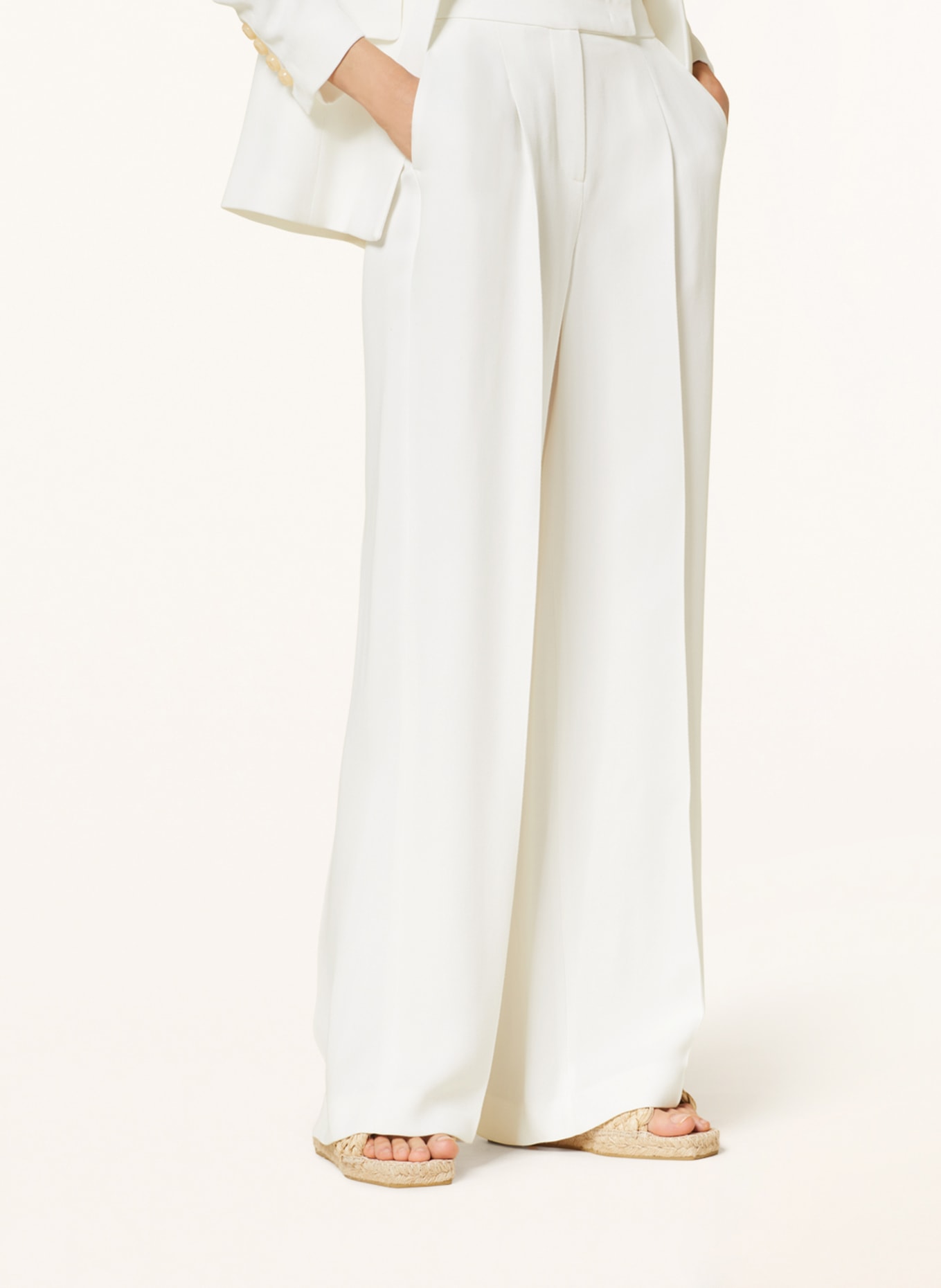 LUISA CERANO Wide leg trousers, Color: WHITE (Image 5)