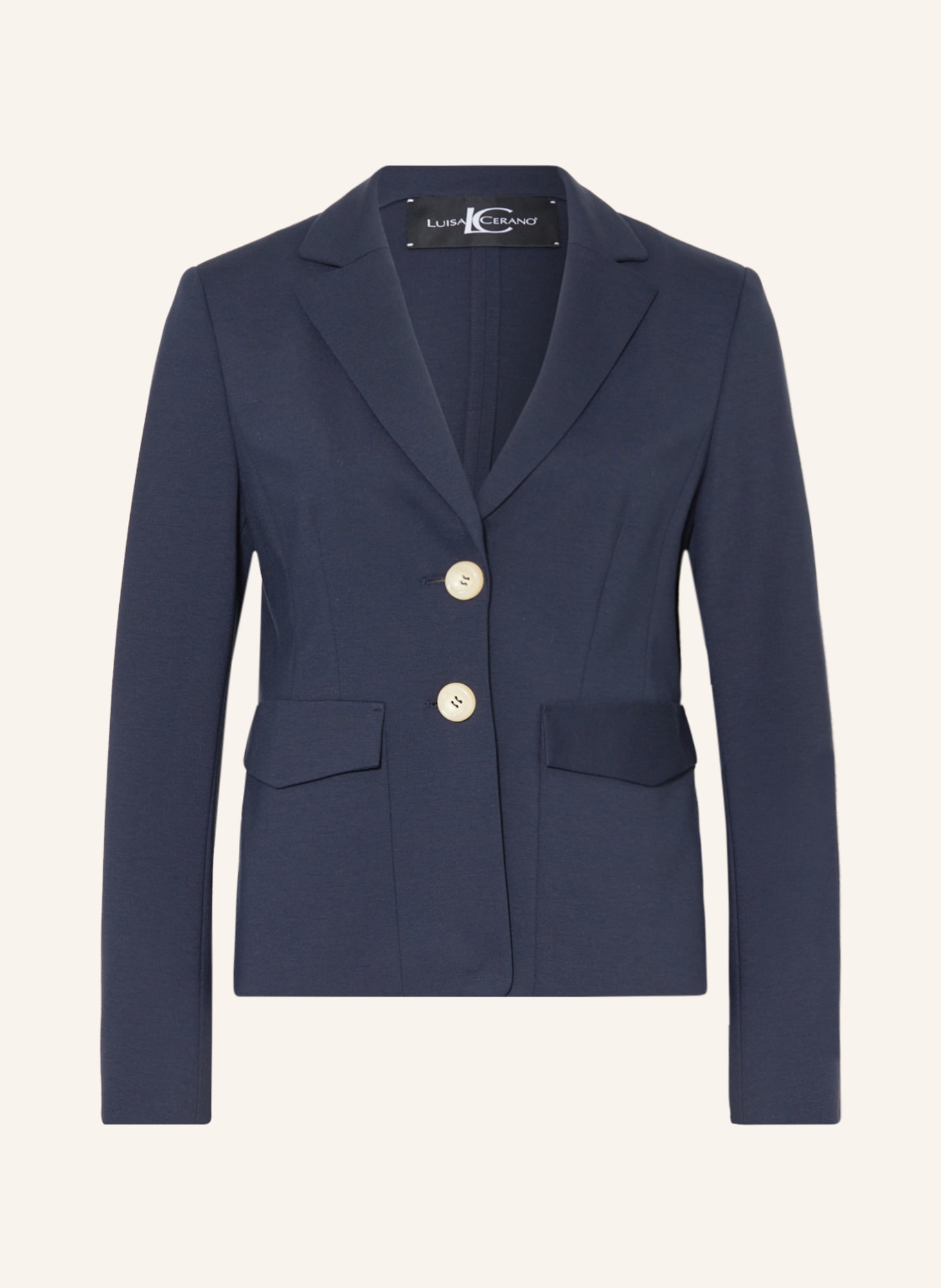 LUISA CERANO Jersey blazer, Color: DARK BLUE (Image 1)