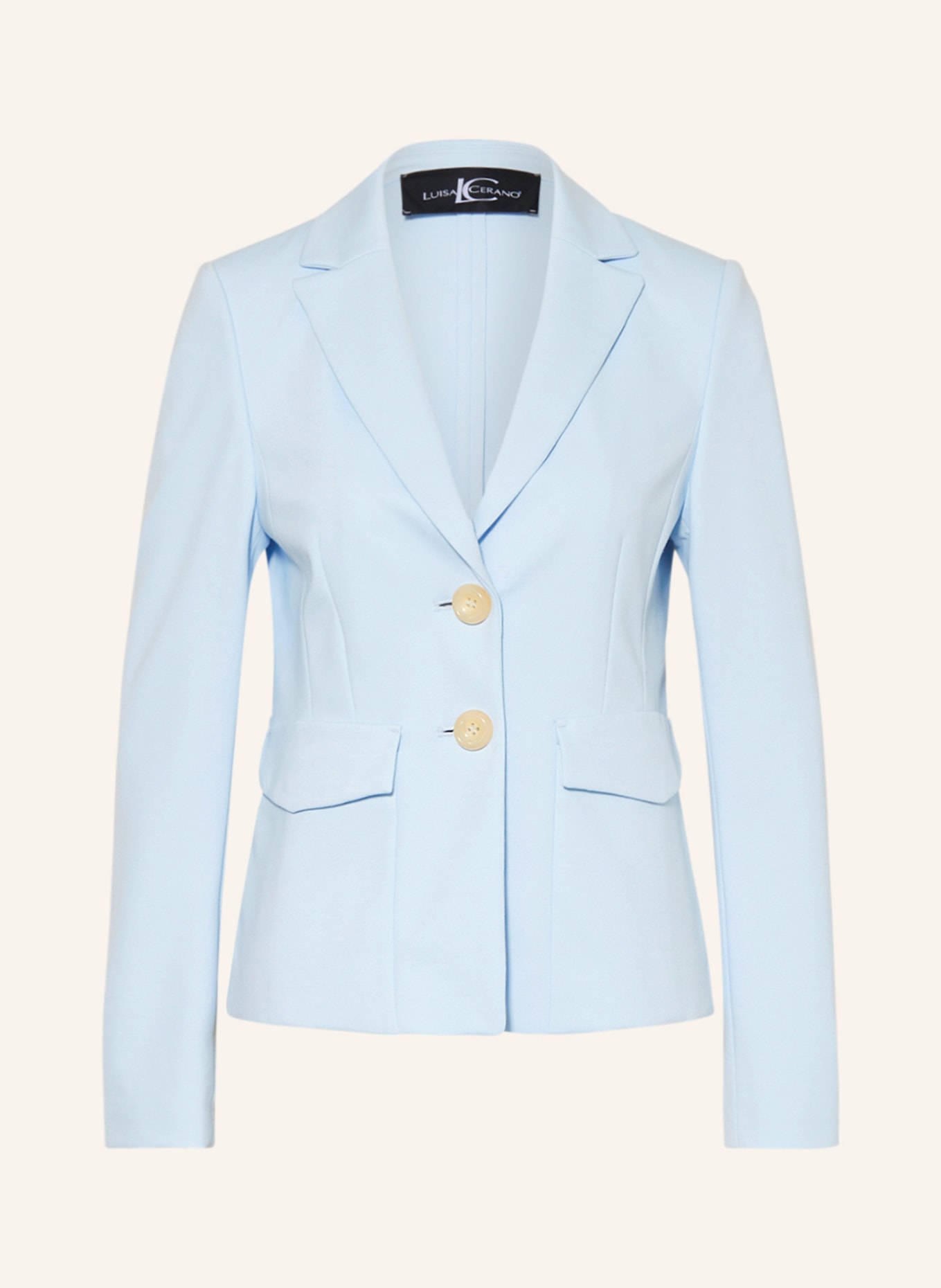 LUISA CERANO Jersey blazer, Color: LIGHT BLUE (Image 1)
