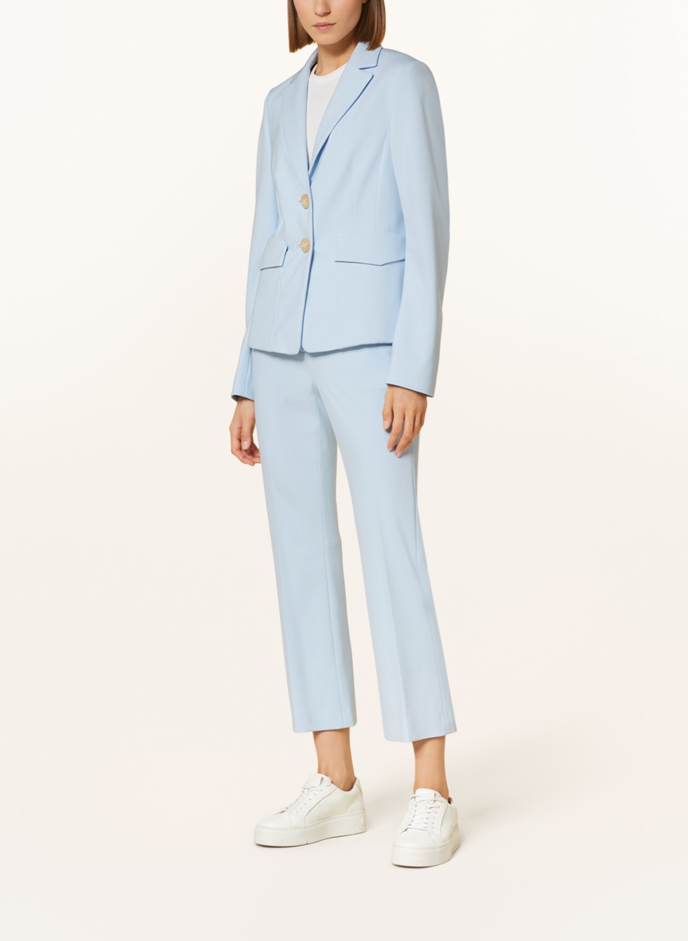 LUISA CERANO Jersey blazer, Color: LIGHT BLUE (Image 2)
