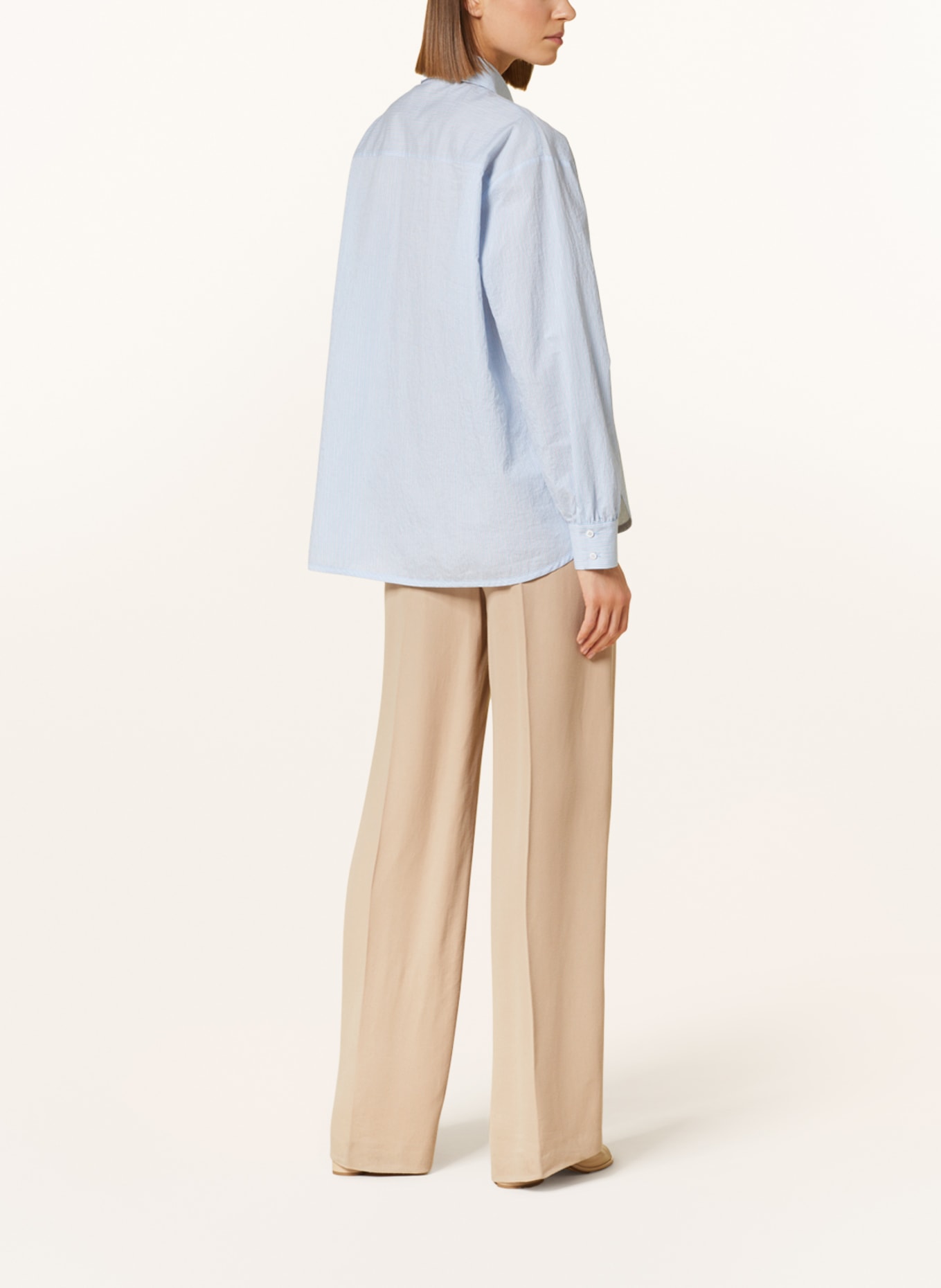 LUISA CERANO Shirt blouse, Color: LIGHT BLUE/ WHITE (Image 3)