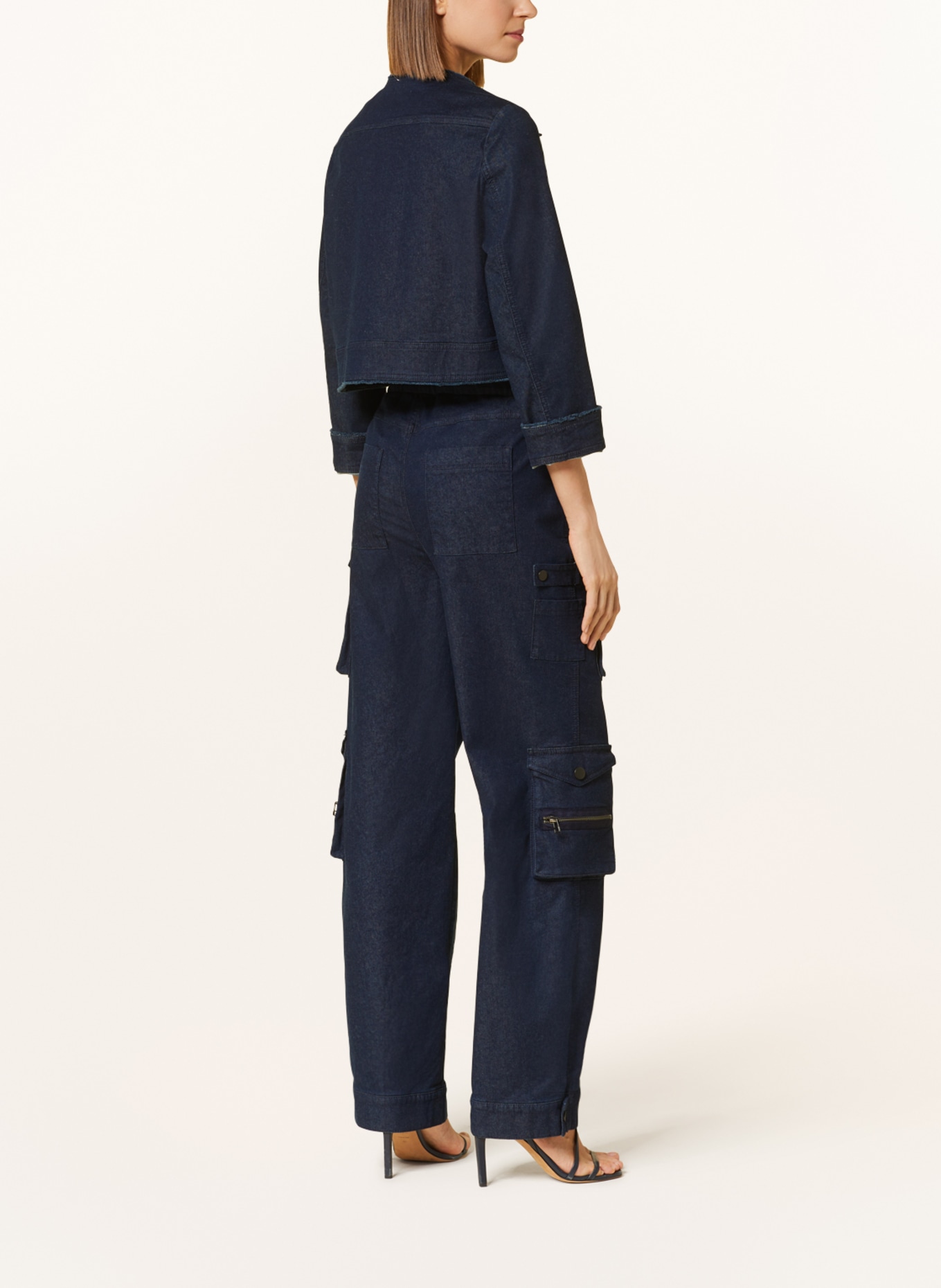 LUISA CERANO Kurtka jeansowa, Kolor: GRANATOWY (Obrazek 3)