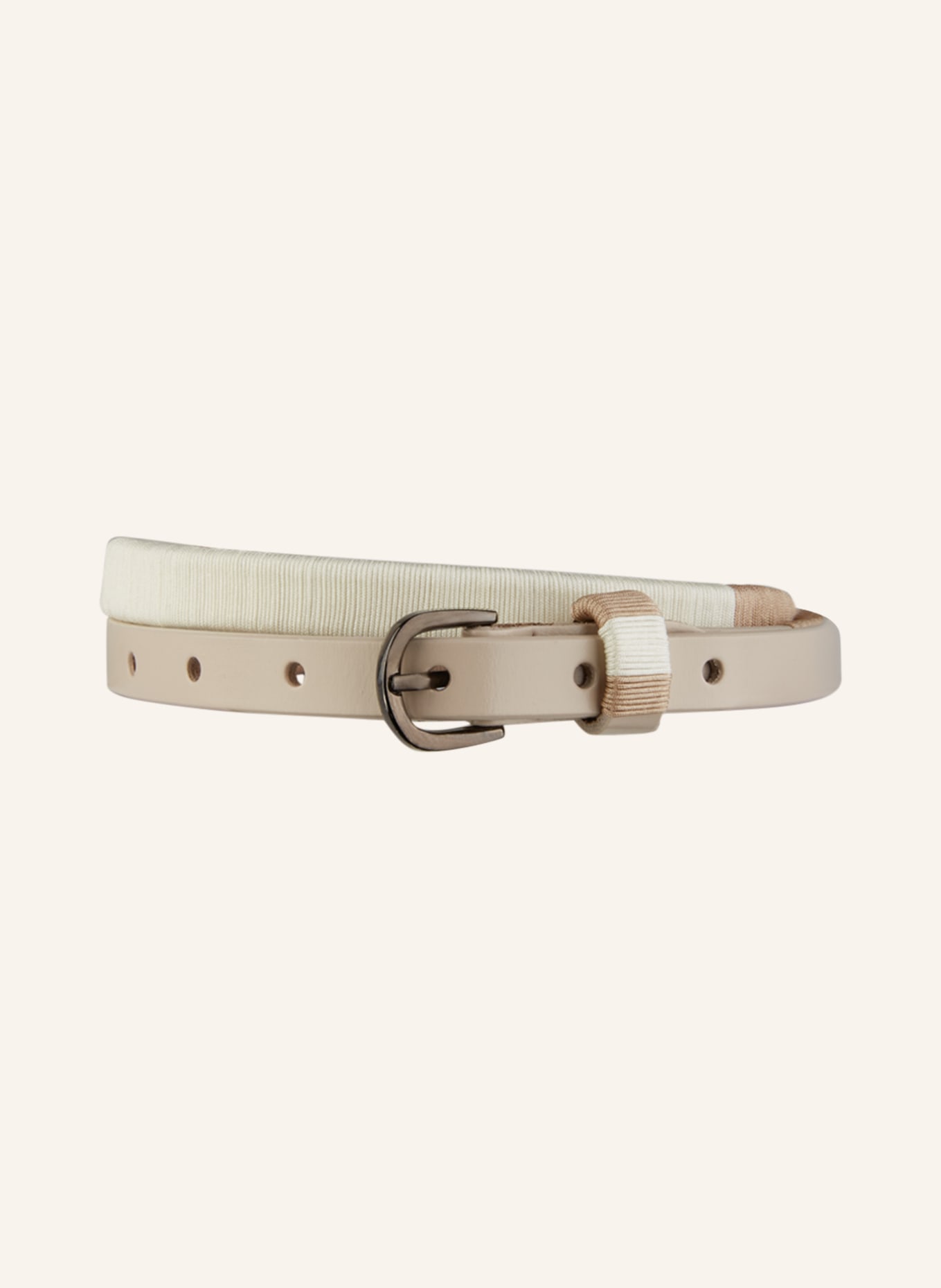 LUISA CERANO Leather belt, Color: BEIGE (Image 1)