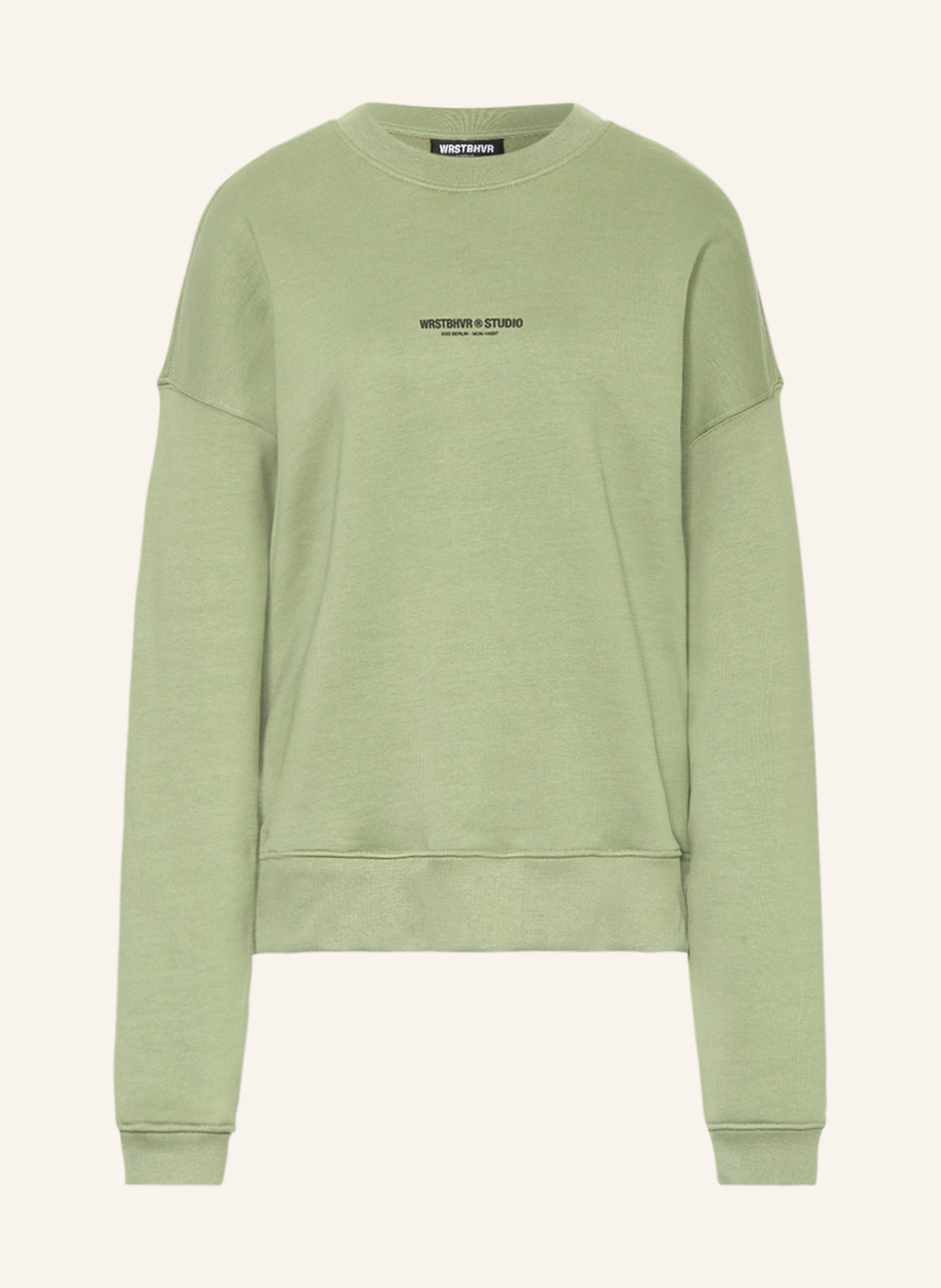 WRSTBHVR Sweatshirt HADI, Color: LIGHT GREEN (Image 1)