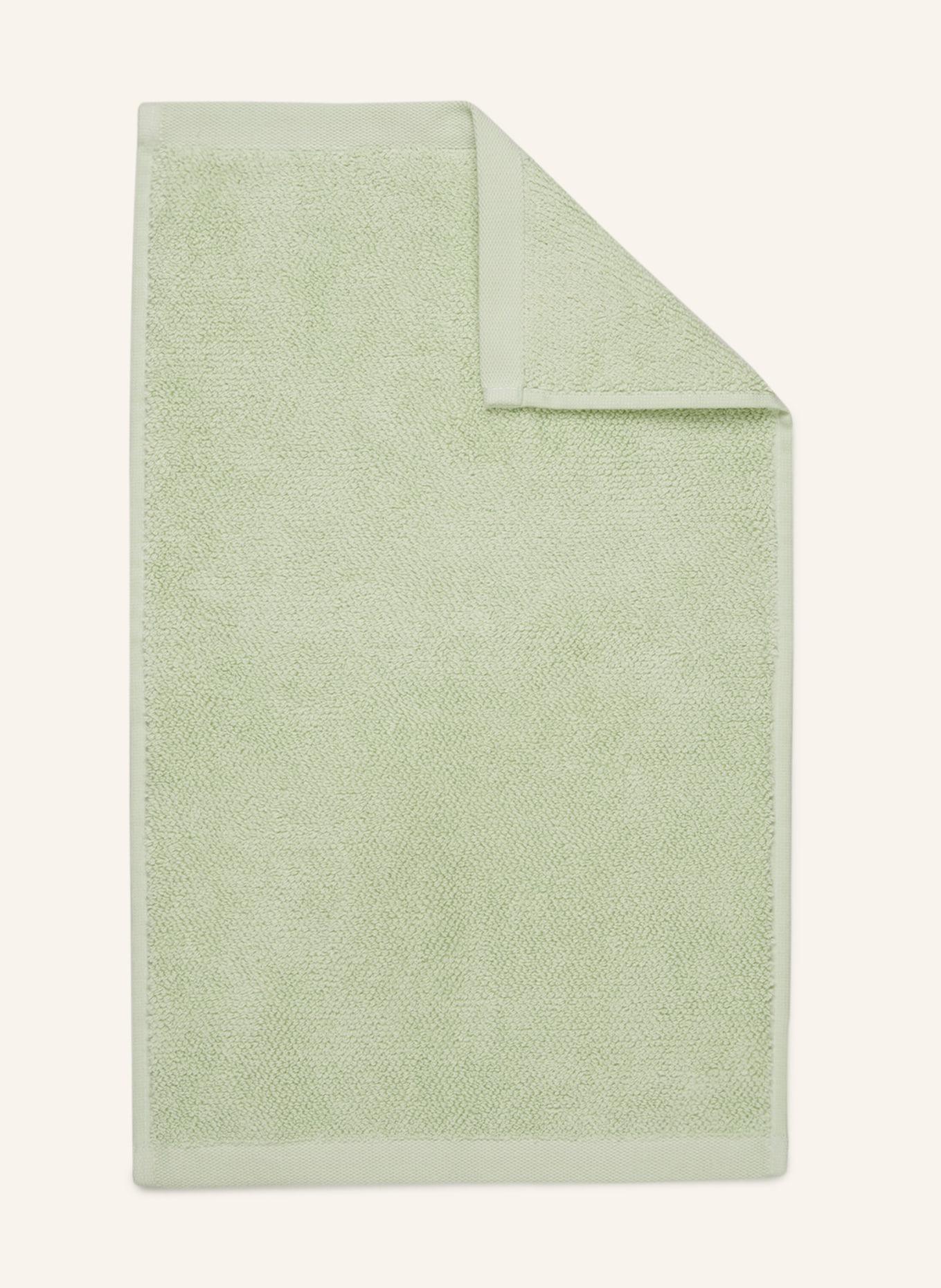 Marc O'Polo Guest towel TIMELESS, Color: LIGHT GREEN (Image 1)