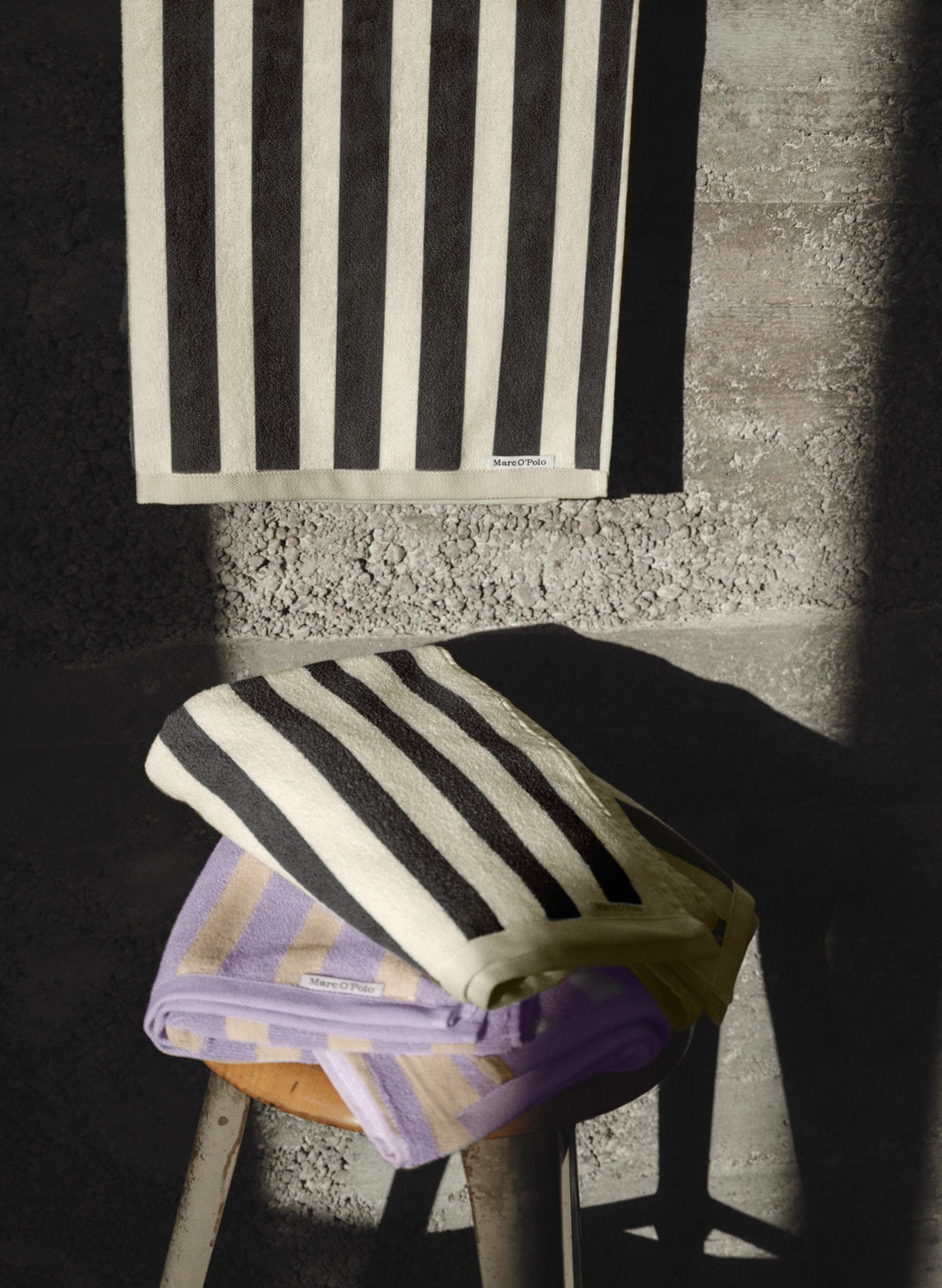 Marc O'Polo Ręcznik dla gości HERITAGE, Kolor: CZIEMNOSZARY/ KREMOWY (Obrazek 3)