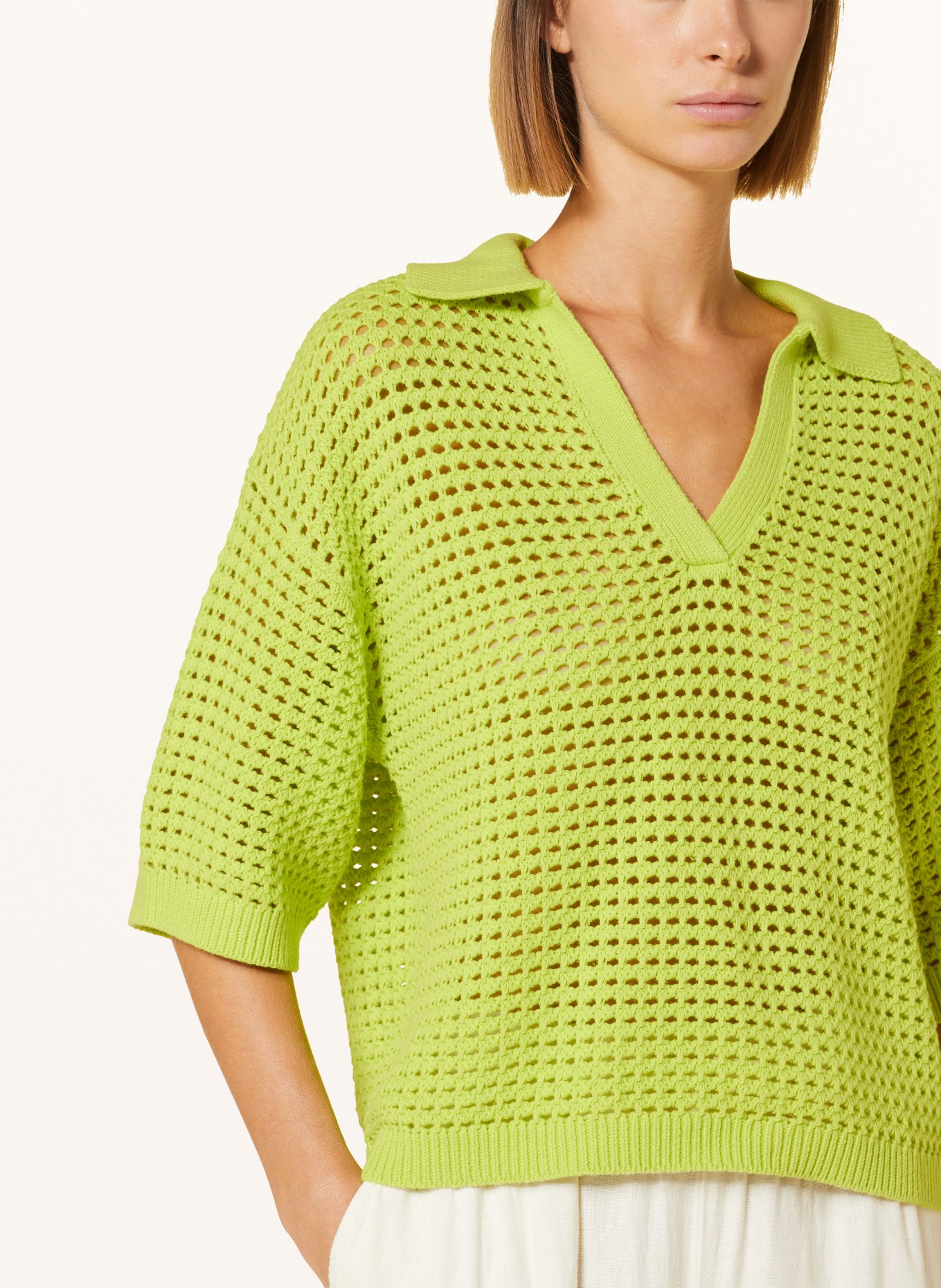 darling harbour Knit shirt, Color: NEON GREEN (Image 4)