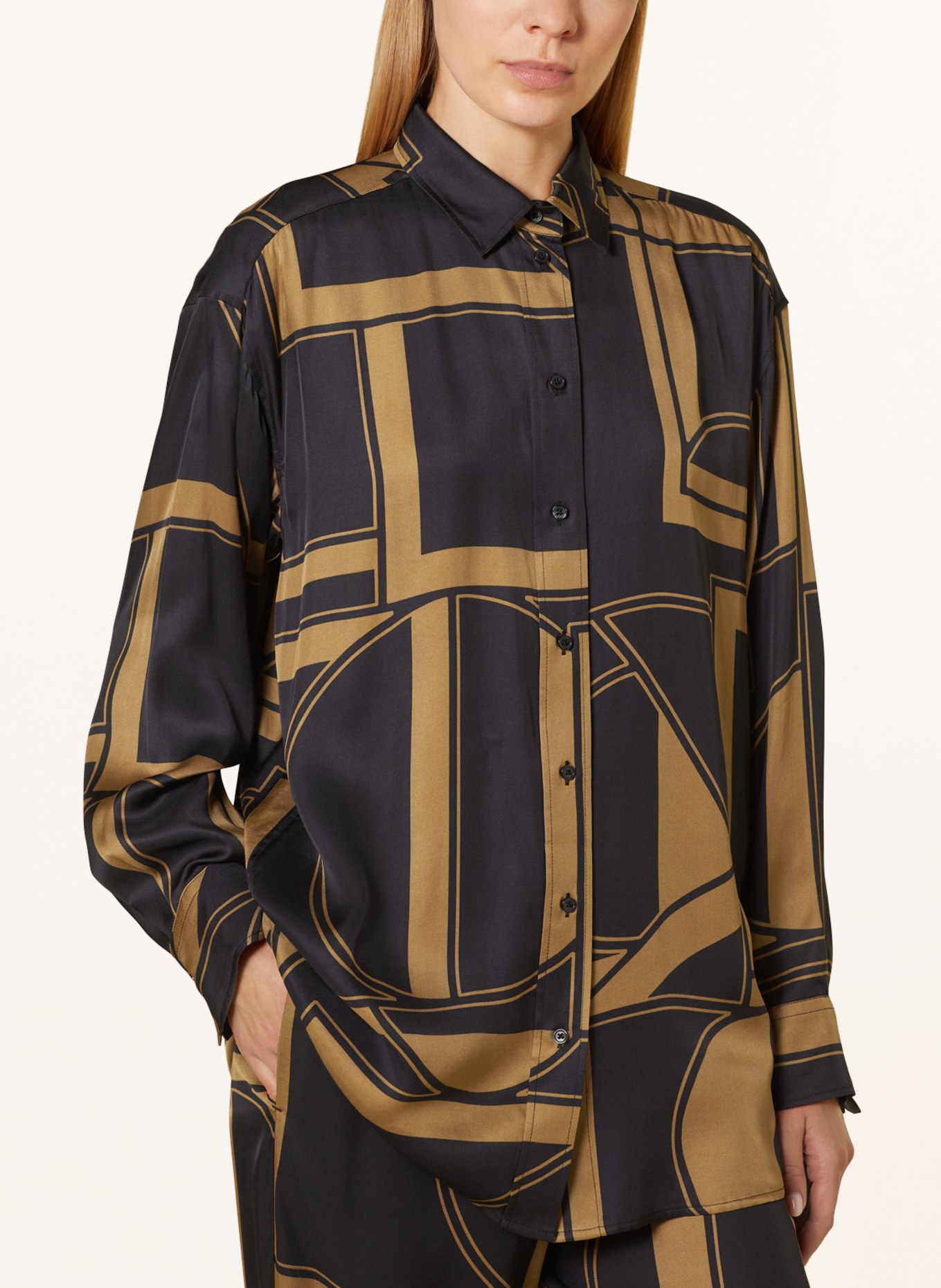 Marc O'Polo Shirt blouse, Color: BROWN/ BLACK (Image 4)