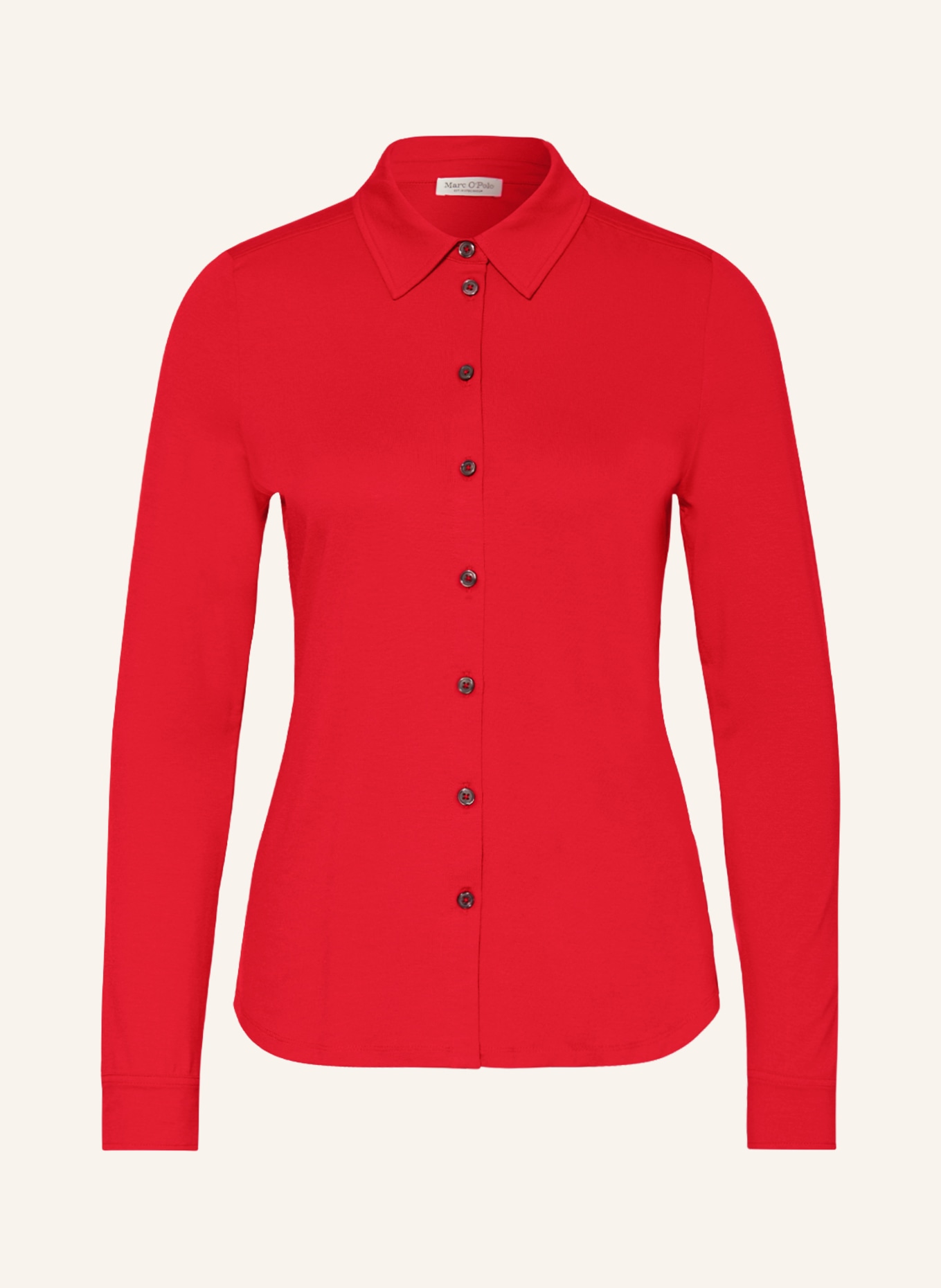 Marc O'Polo Shirt blouse made of jersey, Color: RED (Image 1)
