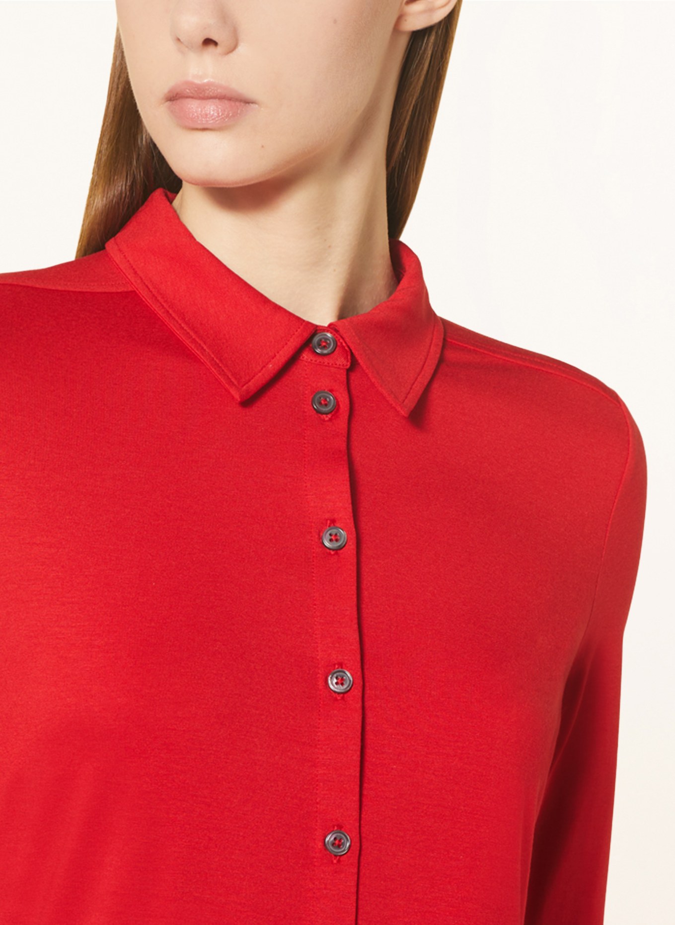 Marc O'Polo Shirt blouse made of jersey, Color: RED (Image 4)