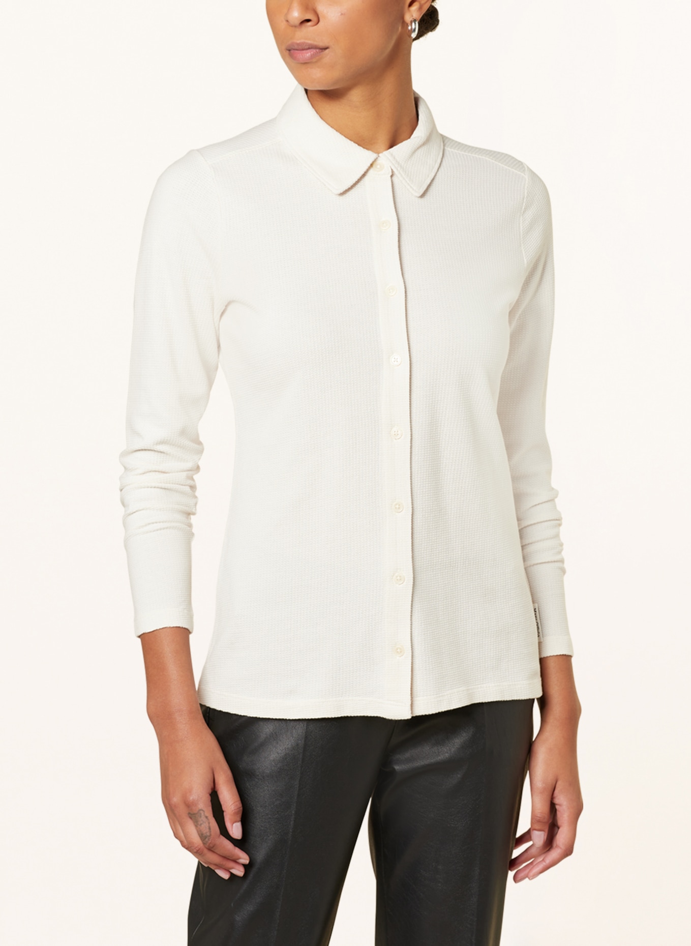 Marc O'Polo Shirt blouse made of jersey, Color: ECRU (Image 4)