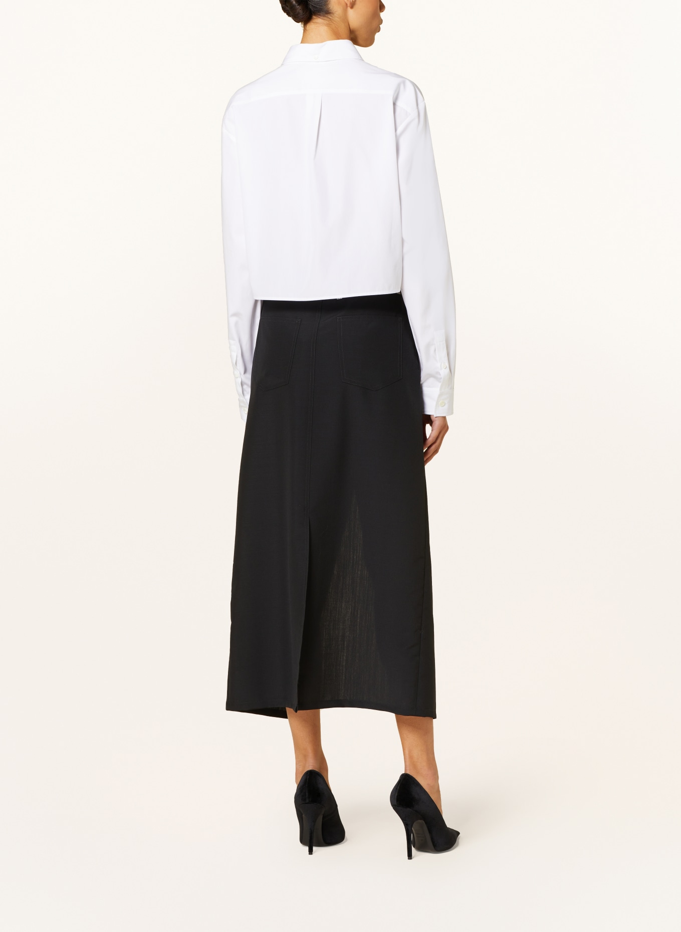 GIVENCHY Cropped shirt blouse, Color: WHITE (Image 3)