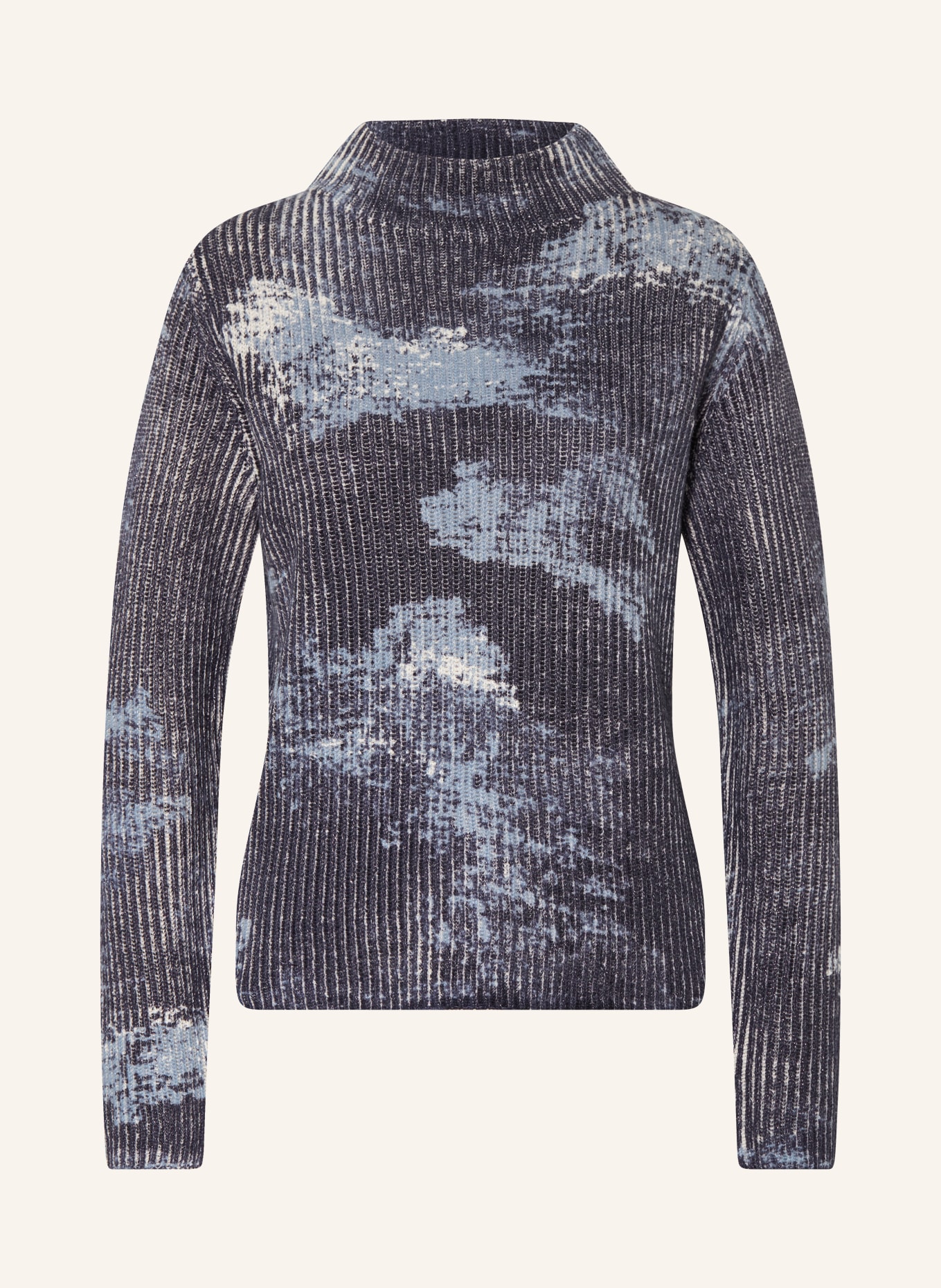 monari Sweater with glitter thread, Color: WHITE/ LIGHT BLUE/ BLUE (Image 1)