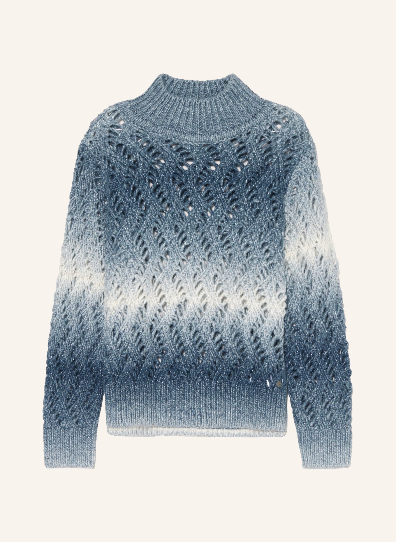 monari Sweater with glitter thread, Color: BLUE GRAY/ LIGHT GRAY/ SILVER (Image 1)