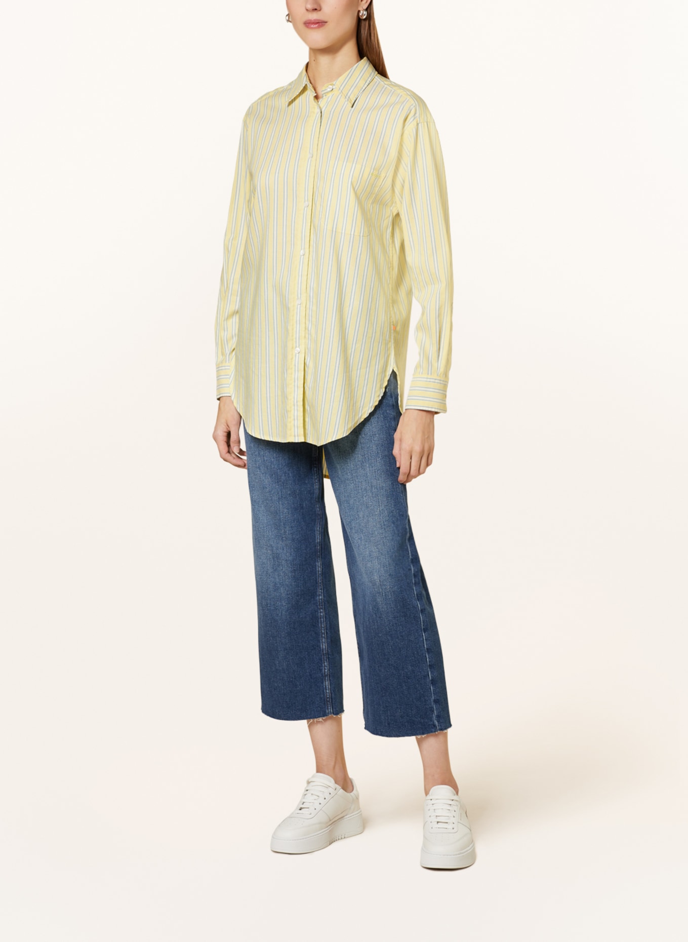 BOSS Shirt blouse BOSTUCCI, Color: YELLOW/ LIGHT BLUE/ WHITE (Image 2)