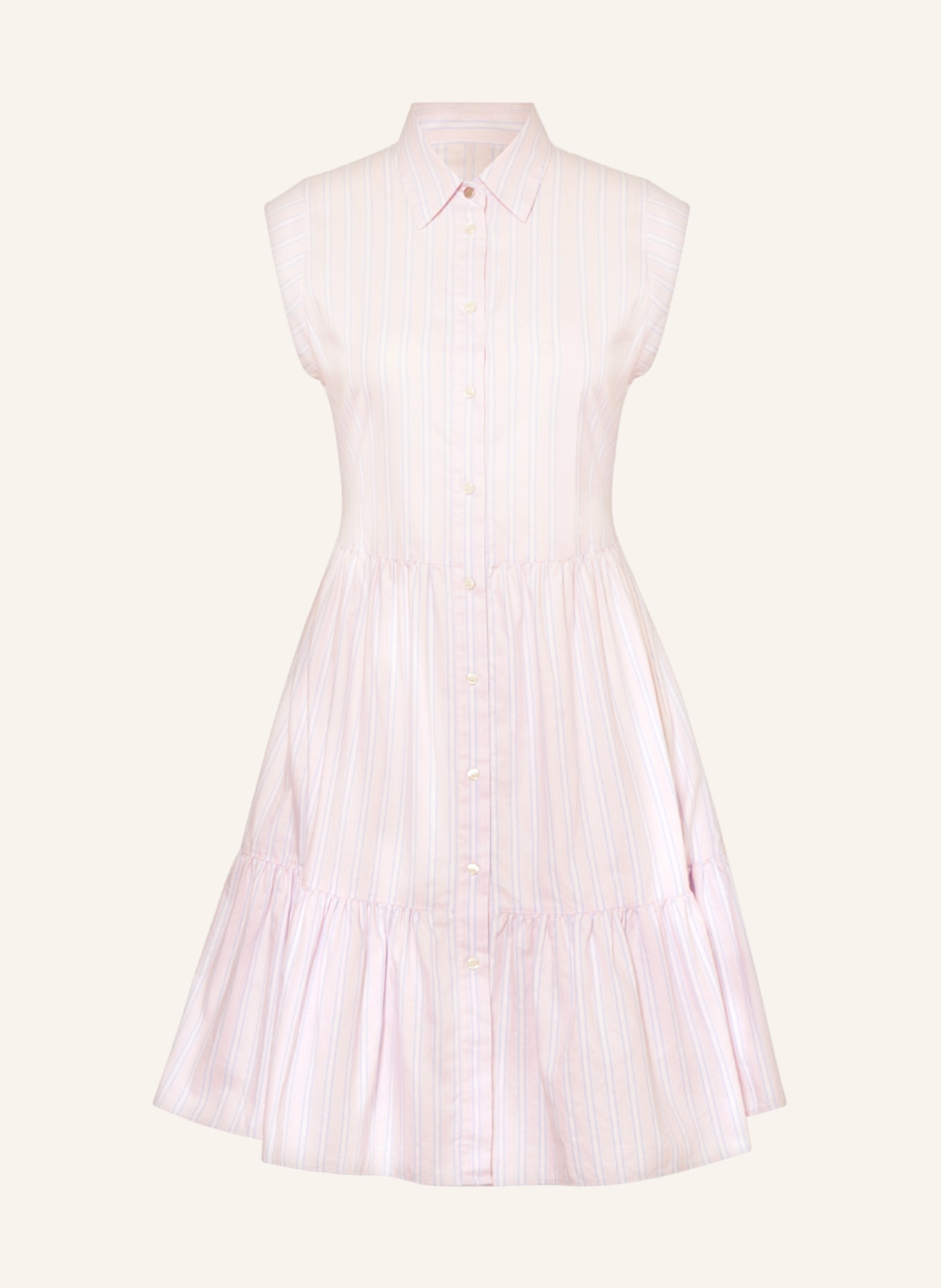 BOSS Shirt dress DILENA, Color: LIGHT PINK/ LIGHT BLUE/ WHITE (Image 1)