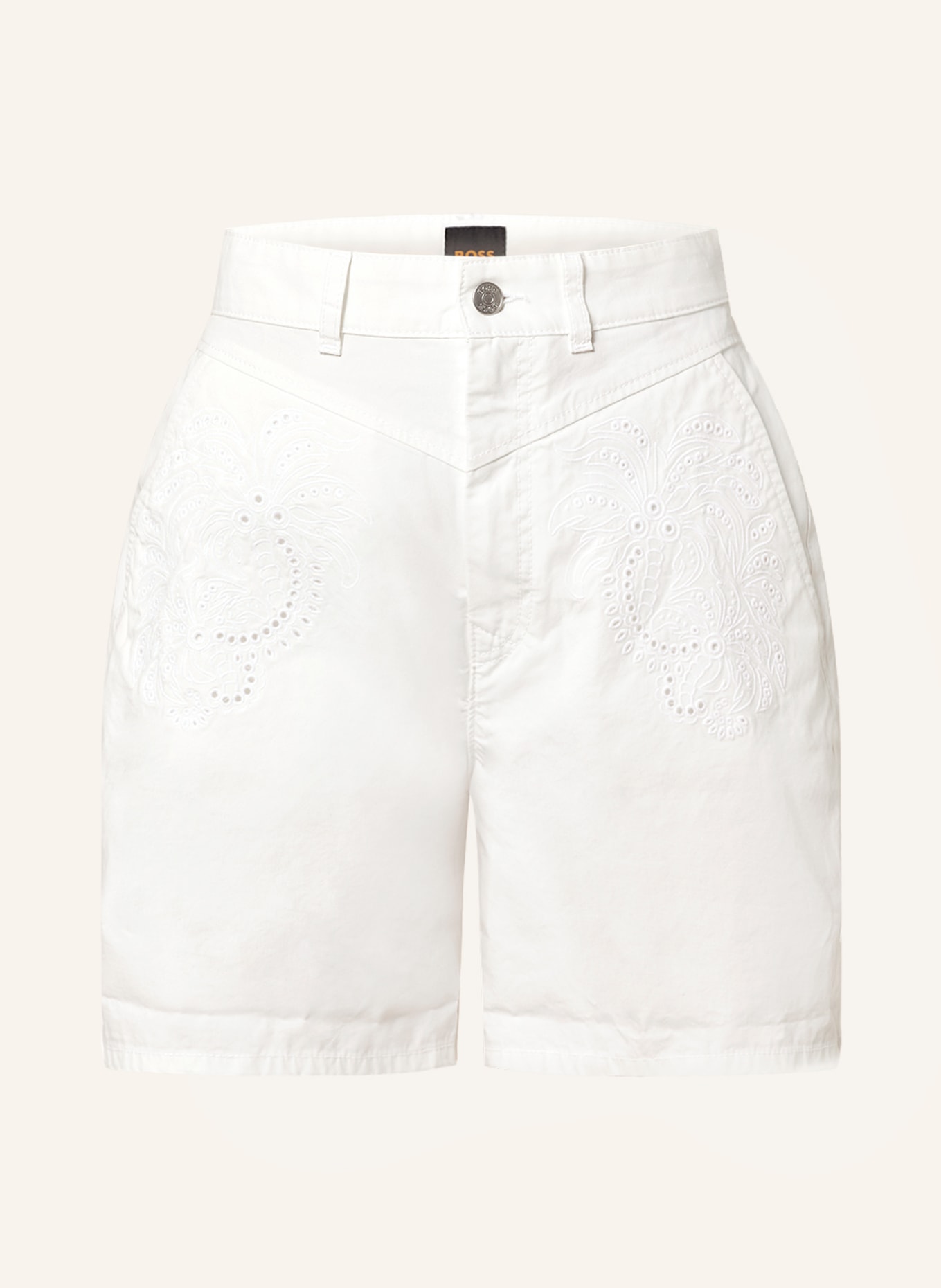 BOSS Denim shorts TOKINI, Color: CREAM (Image 1)