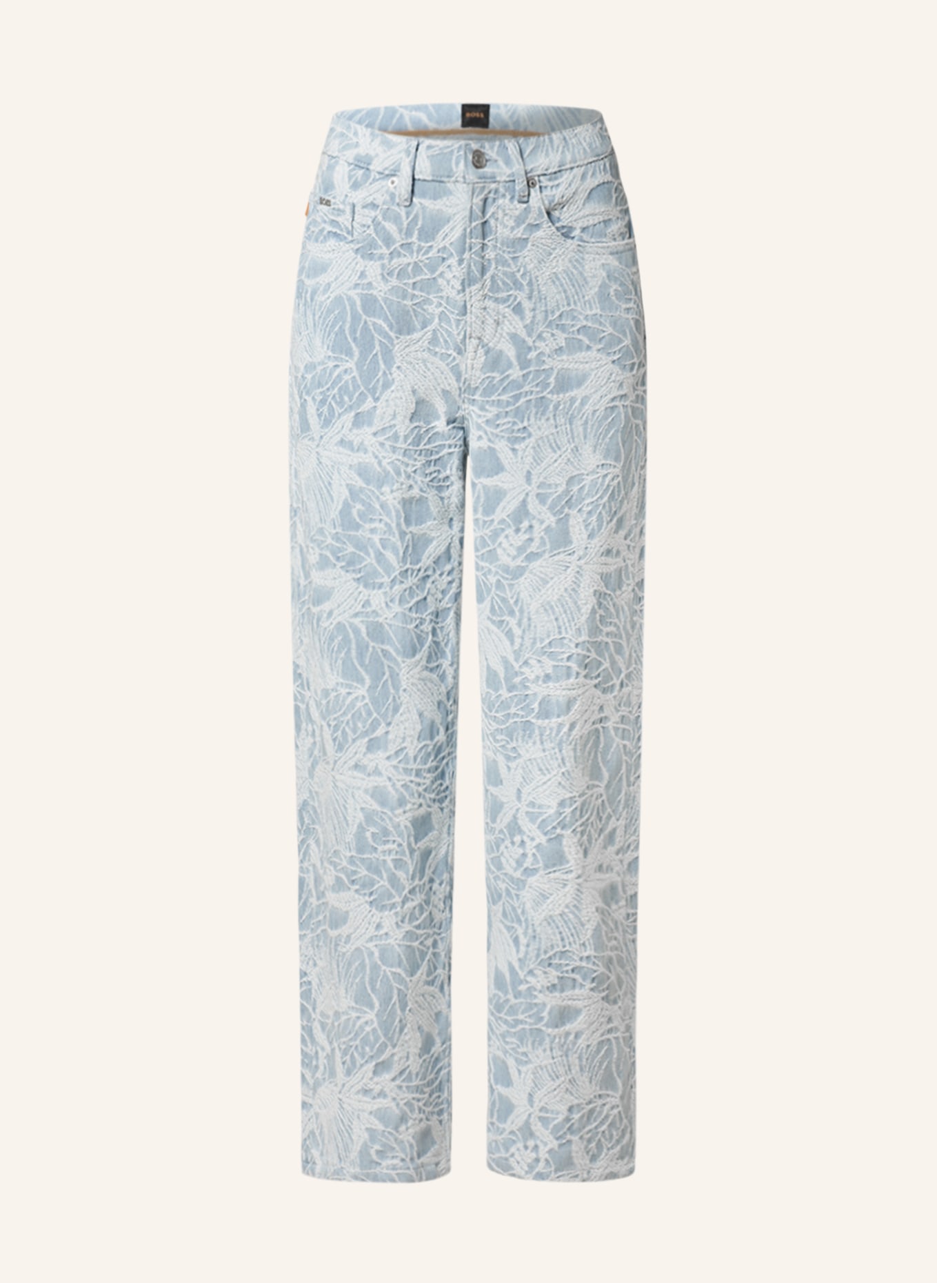 BOSS Culotte jeans MODERN BARREL, Color: 420 MEDIUM BLUE (Image 1)