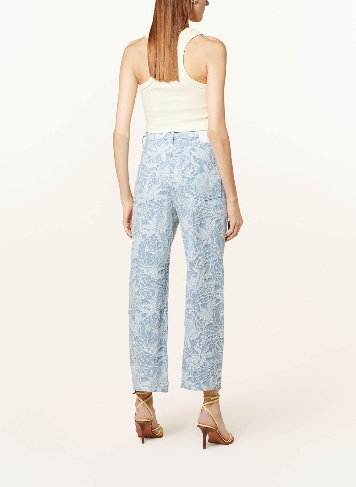 BOSS Culotte jeans MODERN BARREL, Color: 420 MEDIUM BLUE (Image 3)